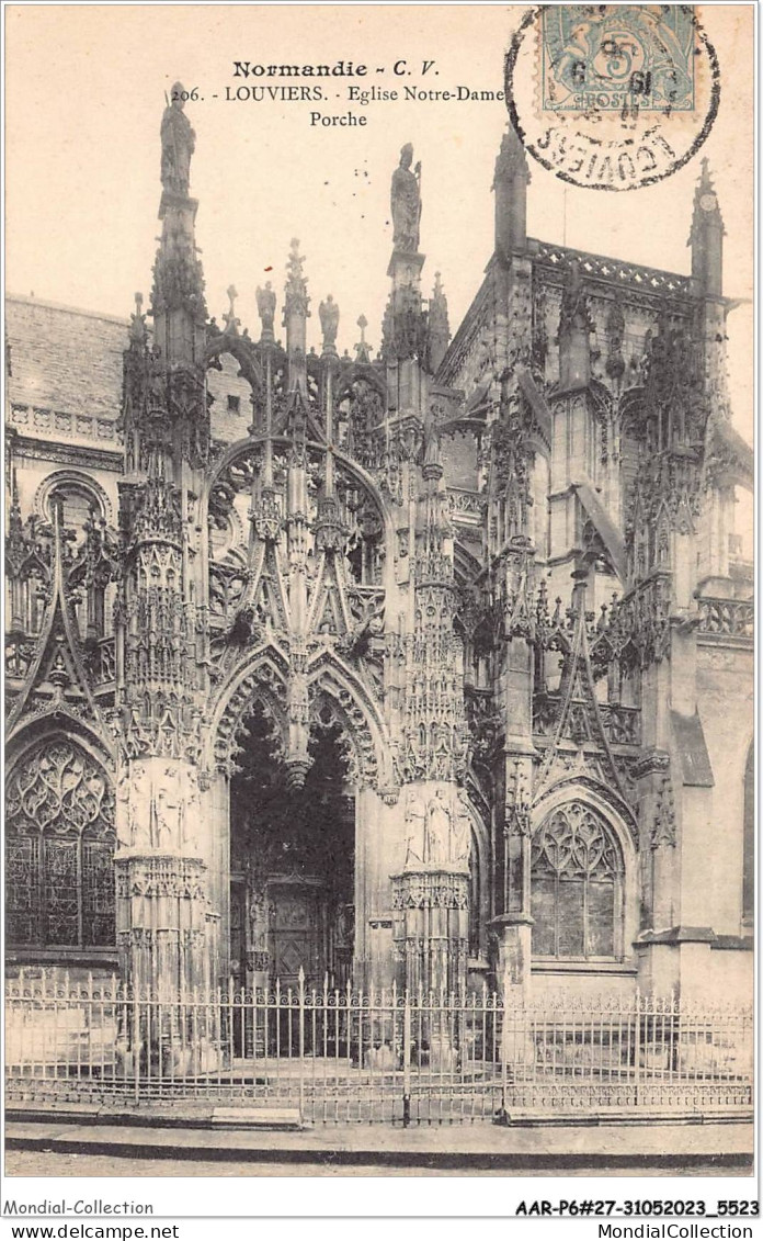 AARP6-0516 -  LOUVIERS - Eglise Notre-Dame - Porche - Louviers