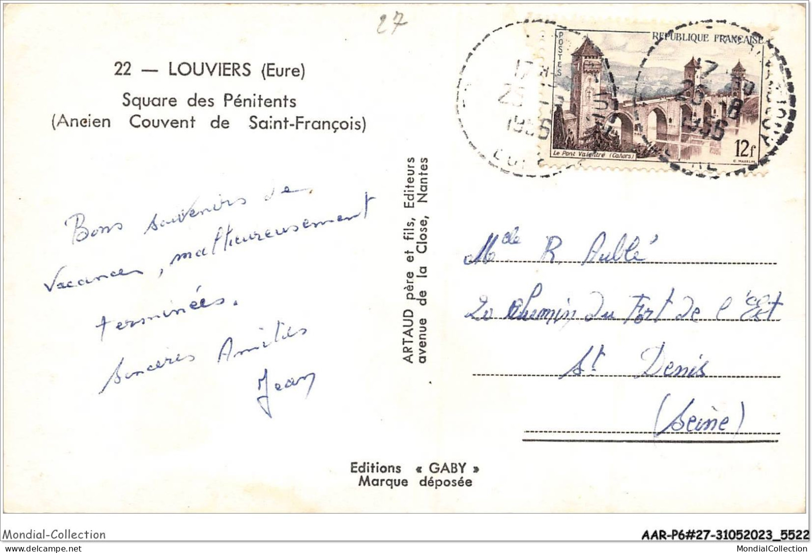 AARP6-0515 -  LOUVIERS - Square Des Penitents - Louviers