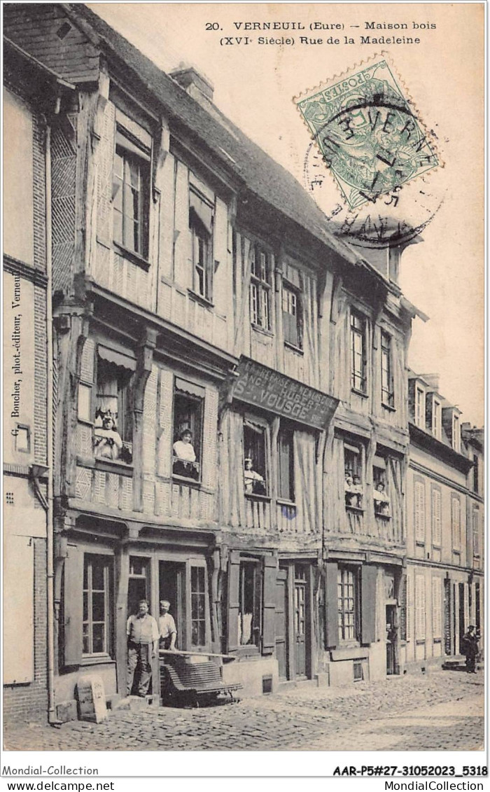 AARP5-0413 - VERNEUIL- Maison Bois - Rue De La Madeleine - Verneuil-sur-Avre