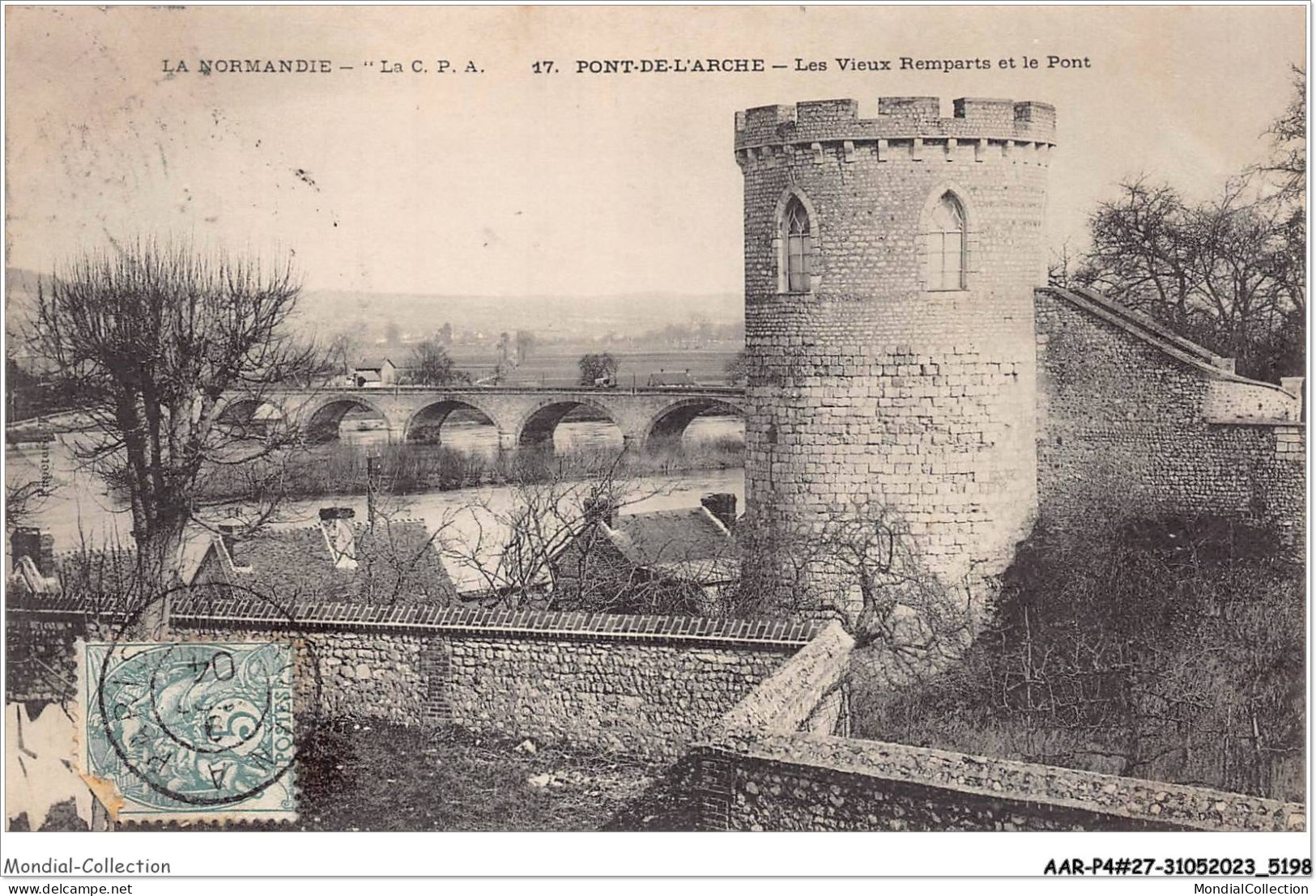 AARP4-0354 - PONT-DE-L'ARCHE - Les Vieux Remparts Et Le Pont - Pont-de-l'Arche