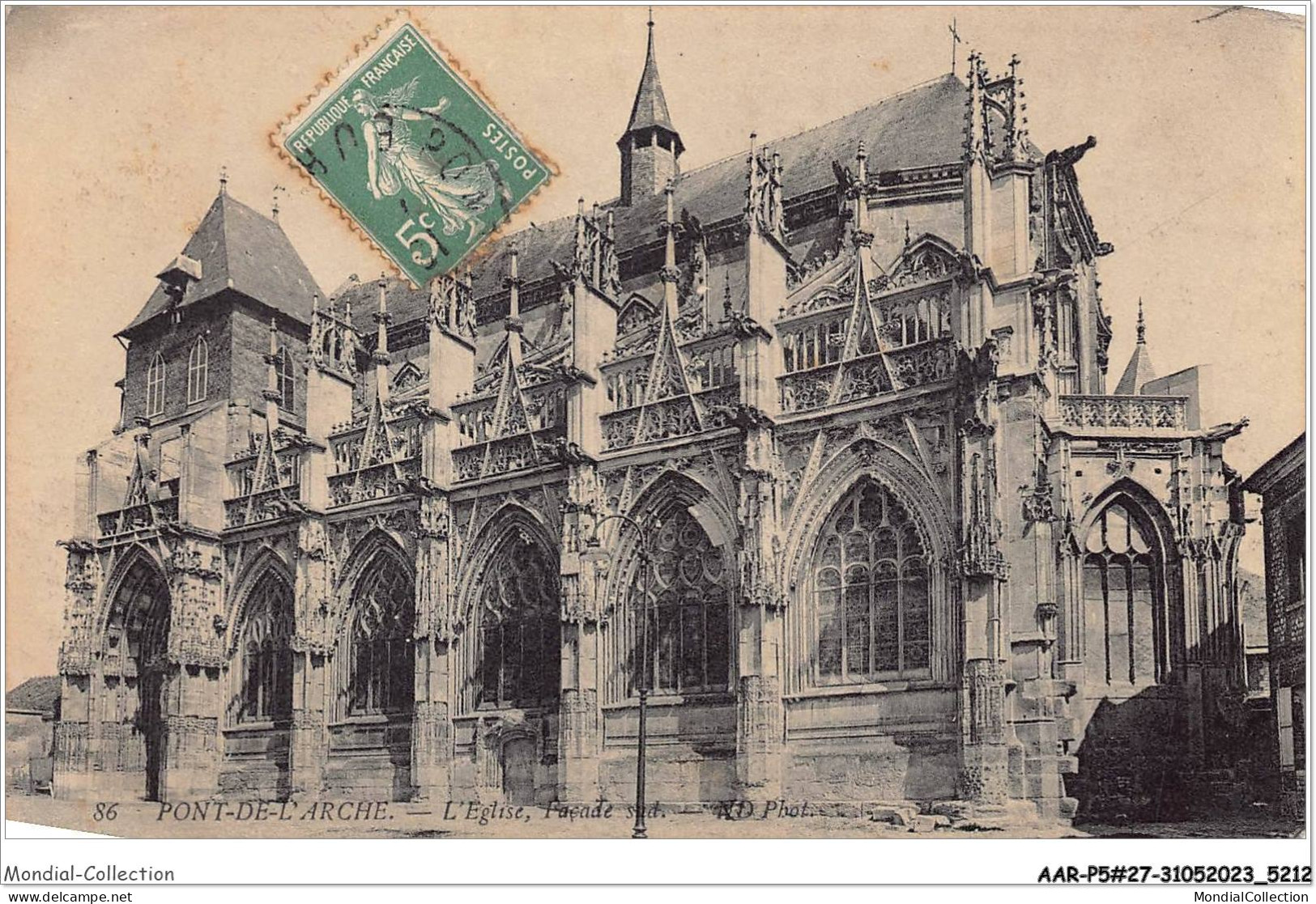 AARP5-0361 - PONT-DE-L'ARCHE - L'Eglise - Facade Sud - Pont-de-l'Arche