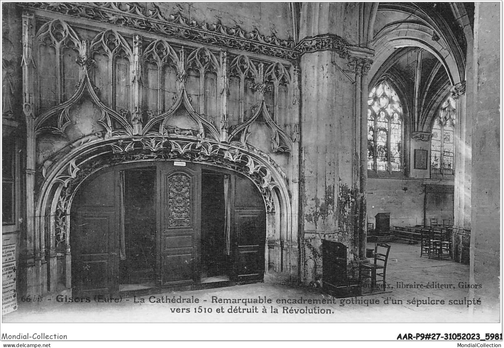 AARP9-0743 - GISORS - La Cathedrale - Remarquable Encadrement Gothique D'Un Sepulcre Sculpte  - Gisors