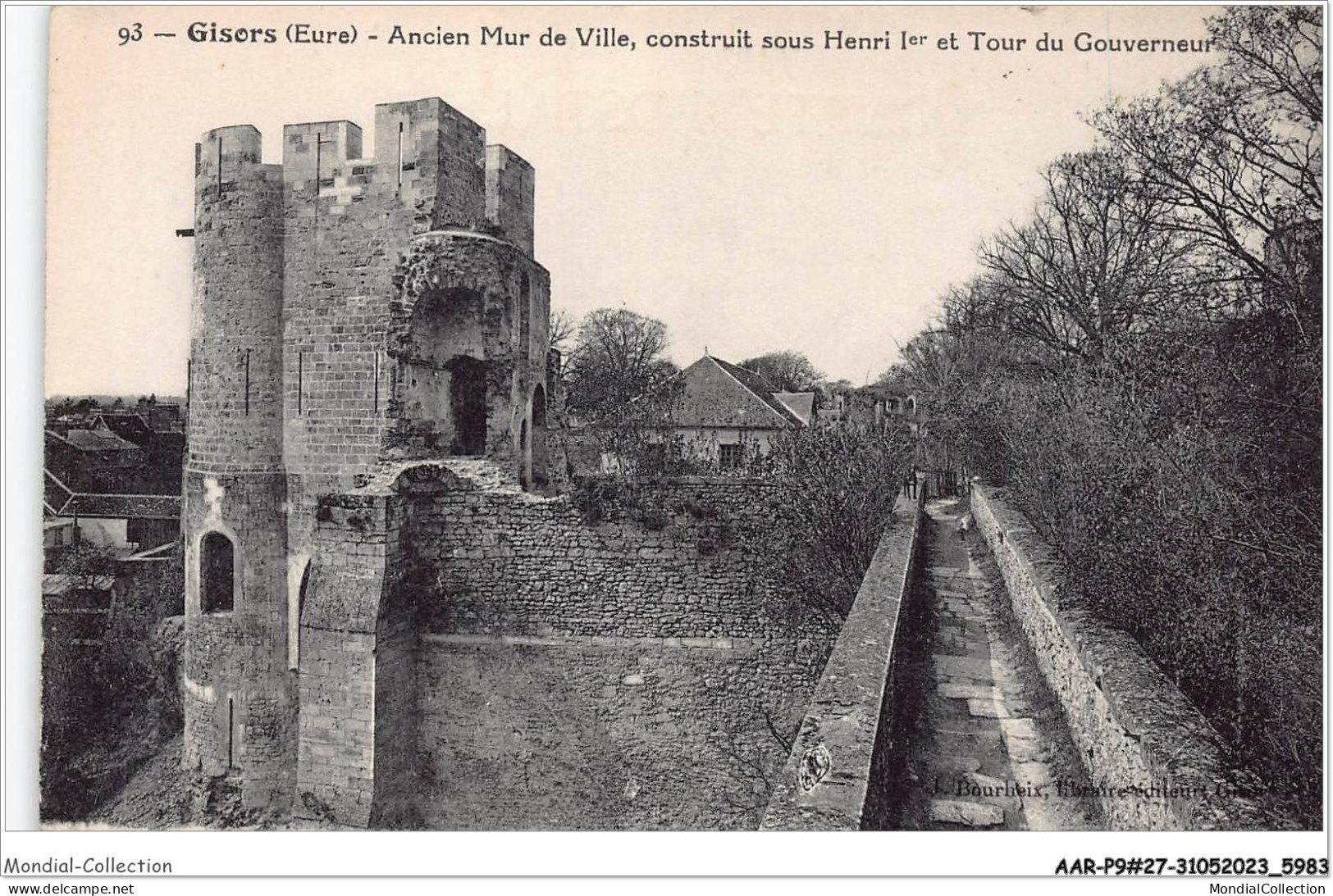 AARP9-0744 - GISORS - Ancien Mur De Ville -  Construit Sous Henri 1Er Et Tour Du Gouverneur - Gisors