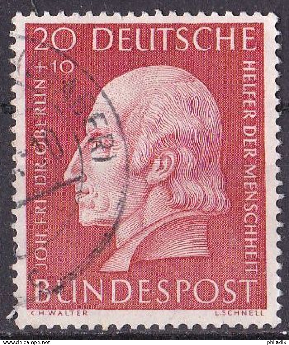 # (202) BRD 1954 Wohlfahrt: Helfer Der Menschheit (V) O/used (A5-8) - Used Stamps