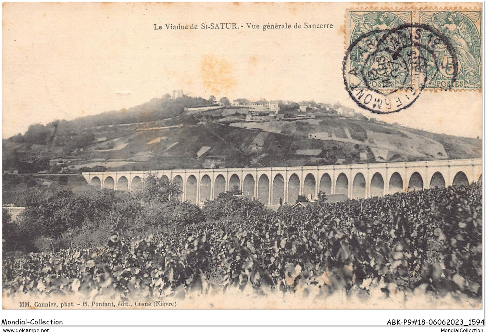 ABKP9-18-0798 - Viaduc De SAINT-SATUR - Vue Generale De SANCERRE - Saint-Satur