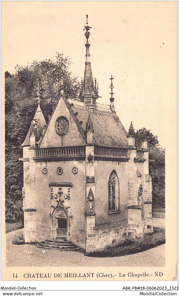 ABKP8-18-0662  - Chateau DE MEILLANT - La Chapelle - Meillant