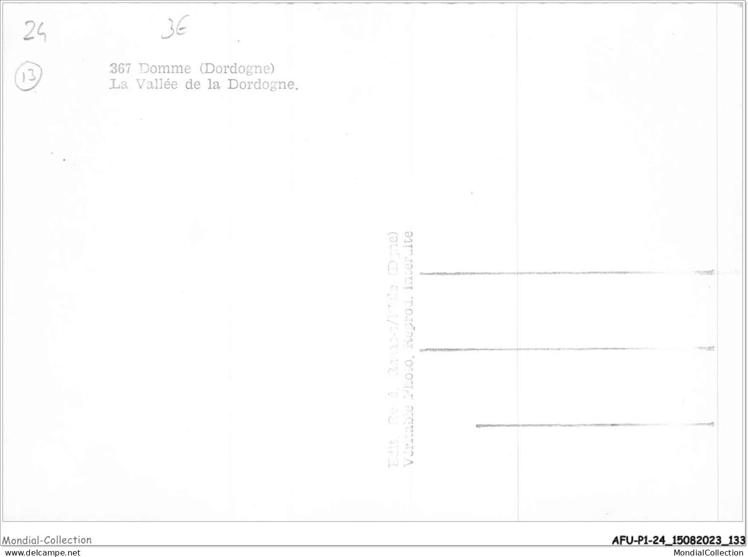 AFUP1-24-0067 - DOMME - La Vallée De La Dordogne - Domme