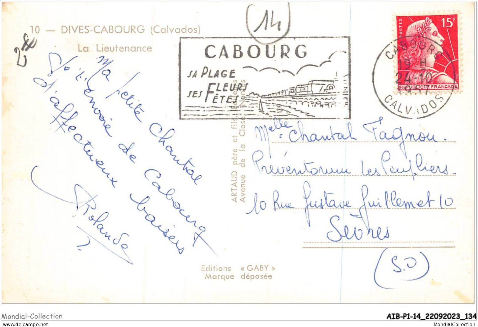 AIBP1-14-0067 - DIVES-CABOURG - La Lieutenance  - Dives