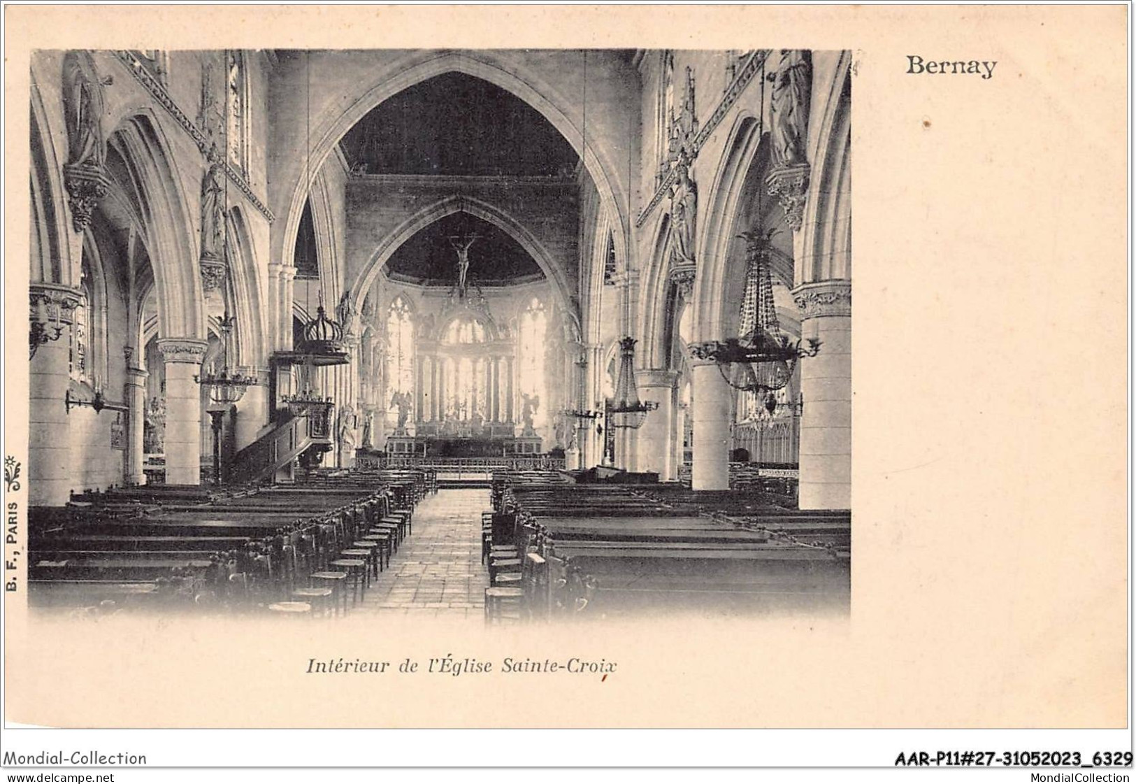 AARP11-0918  -  BERNAY  - Interieur De L'Eglise Sainte-Croix - Bernay