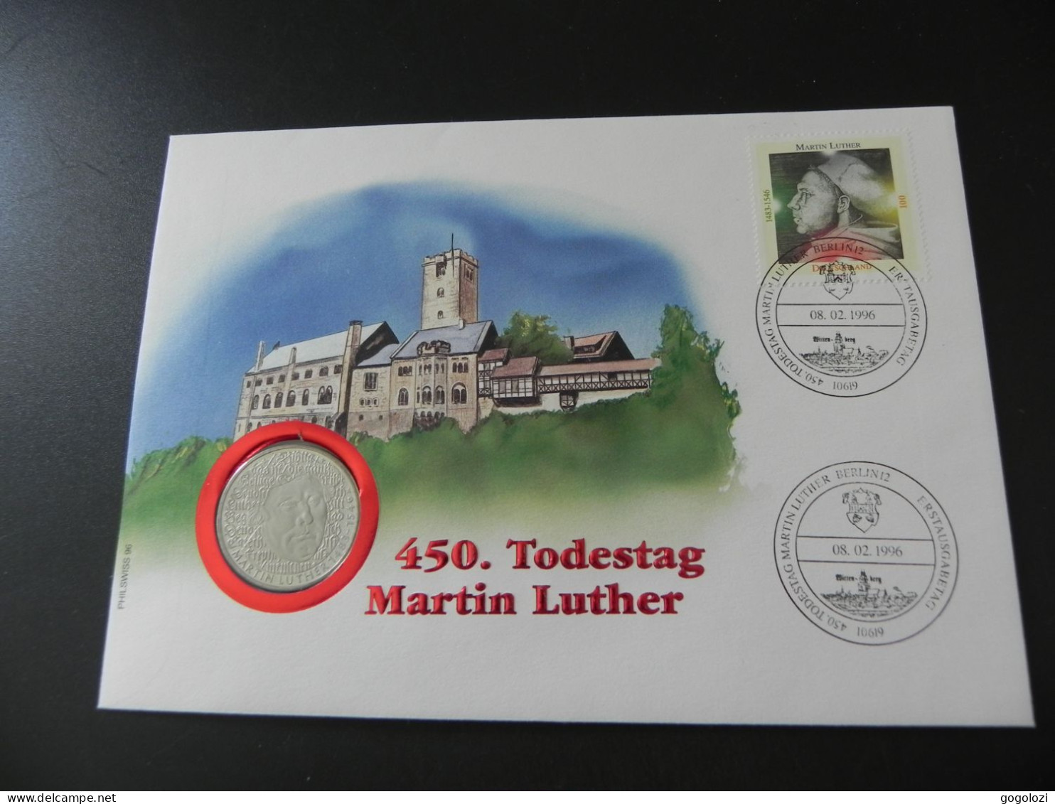 Deutschland Germany 5 Mark 1983 G - Todestag Martin Luther - Numis Letter 1996 - 5 Marcos