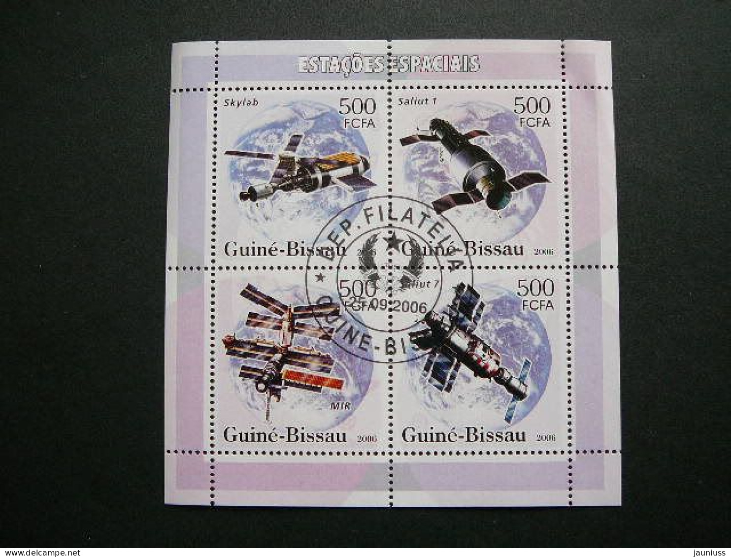 Skylab Saliut  Mir Space. Raumfahrt. Espace # Guinea-Bissau 2006 Used S/s #897 - Altri & Non Classificati