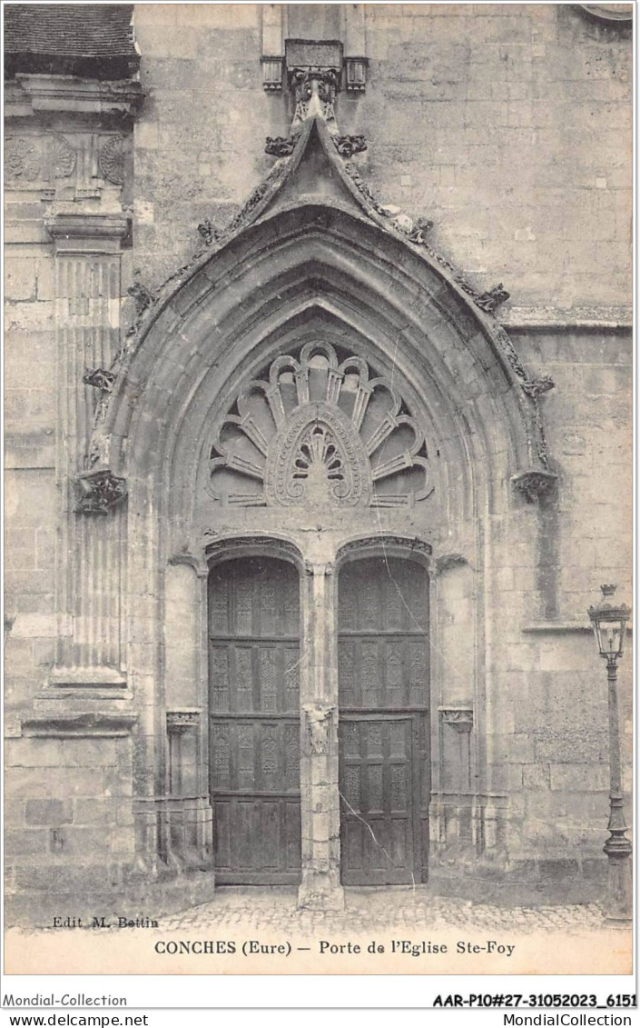 AARP10-0829 -  CONCHES - Porte De L'Eglise Sainte-Foy - Conches-en-Ouche