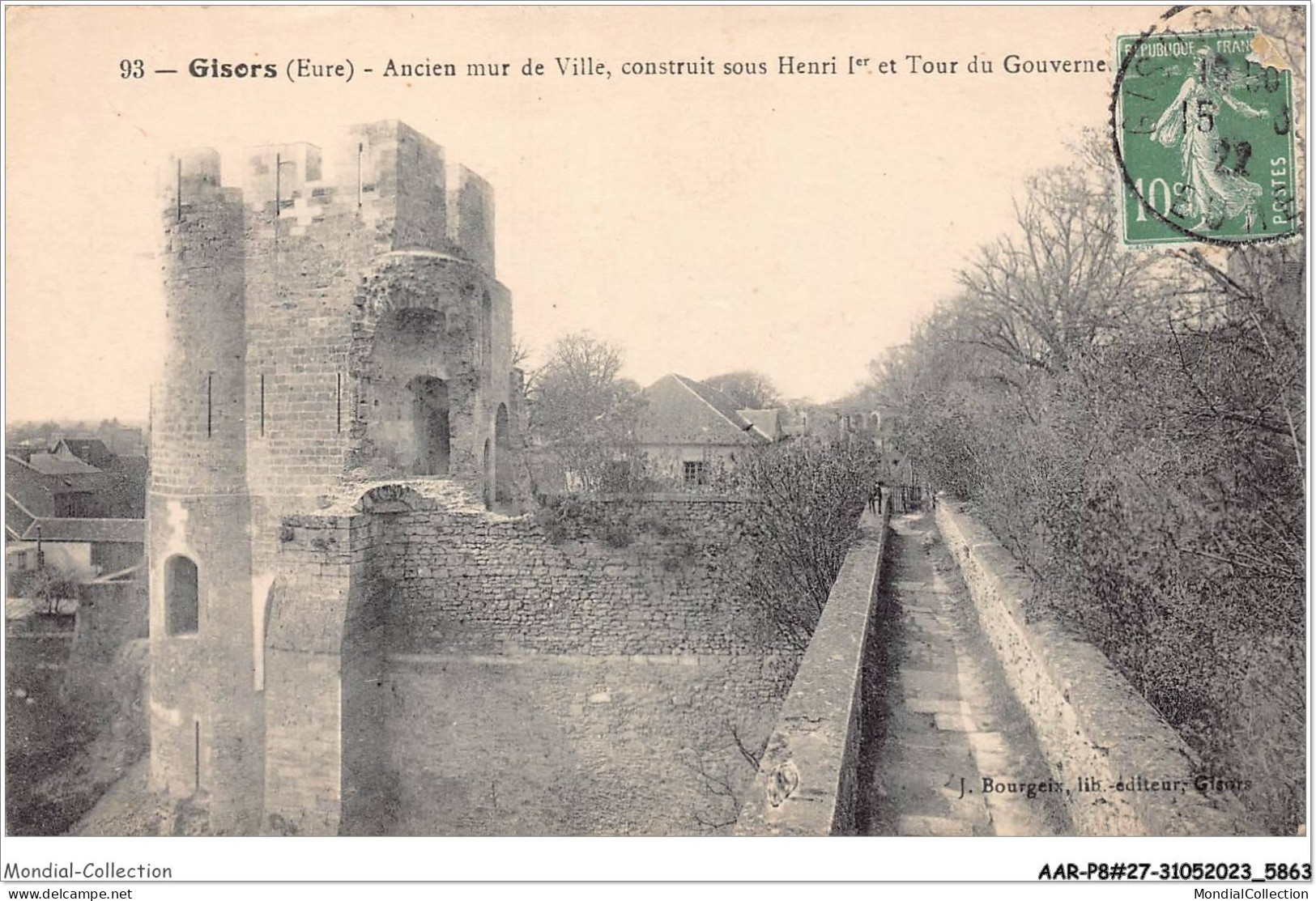 AARP8-0684 -  GISORS - Ancien Mur De Ville - Construit Sous Henri 1Er Et Tour Du Gouverneur - Gisors