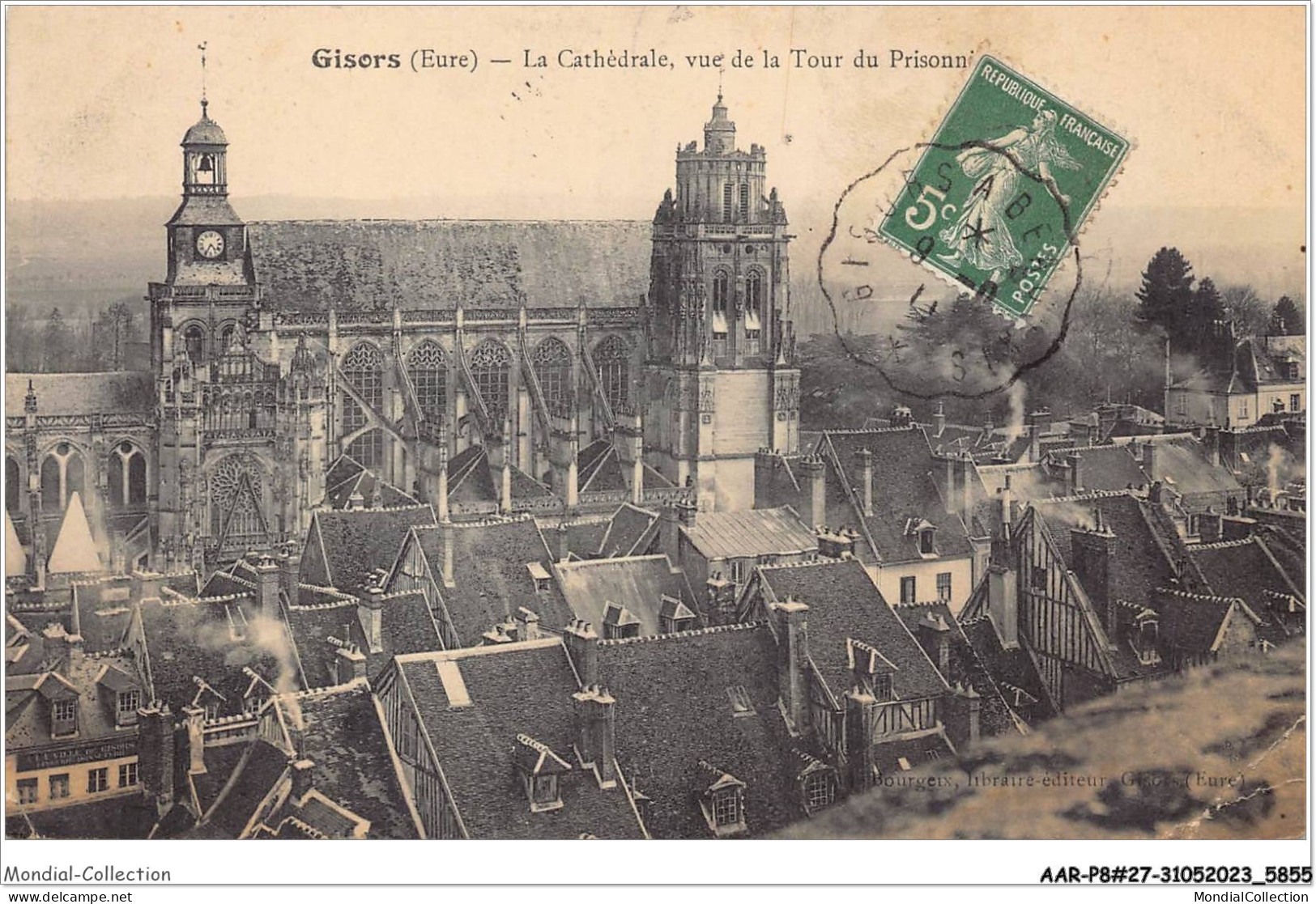 AARP8-0680 -  GISORS - La Cathedrale - Vue De La Tour Des Prisonniers - Gisors