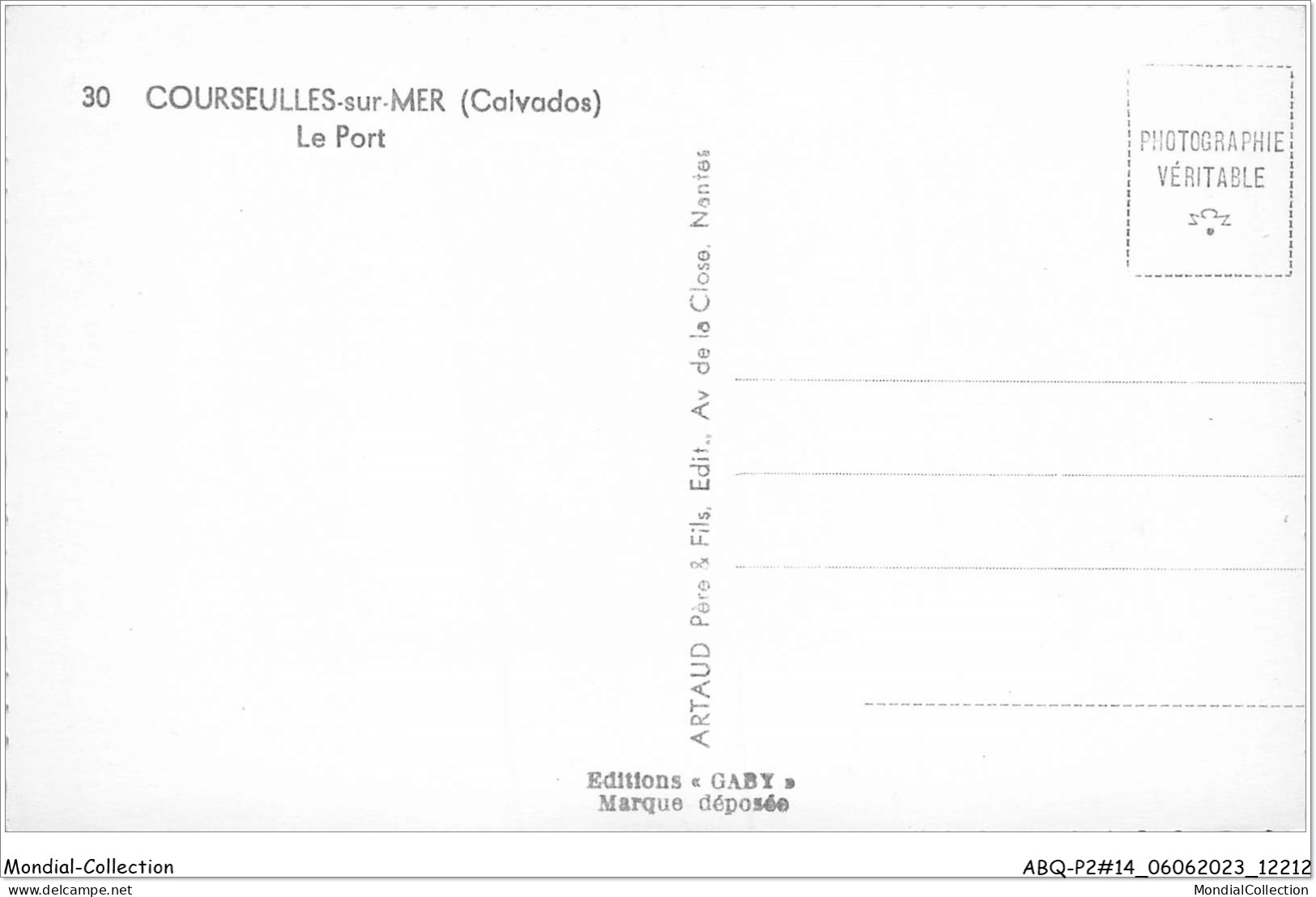 ABQP2-14-0107 - COURSEULLES-SUR-MER - Le Port - Courseulles-sur-Mer