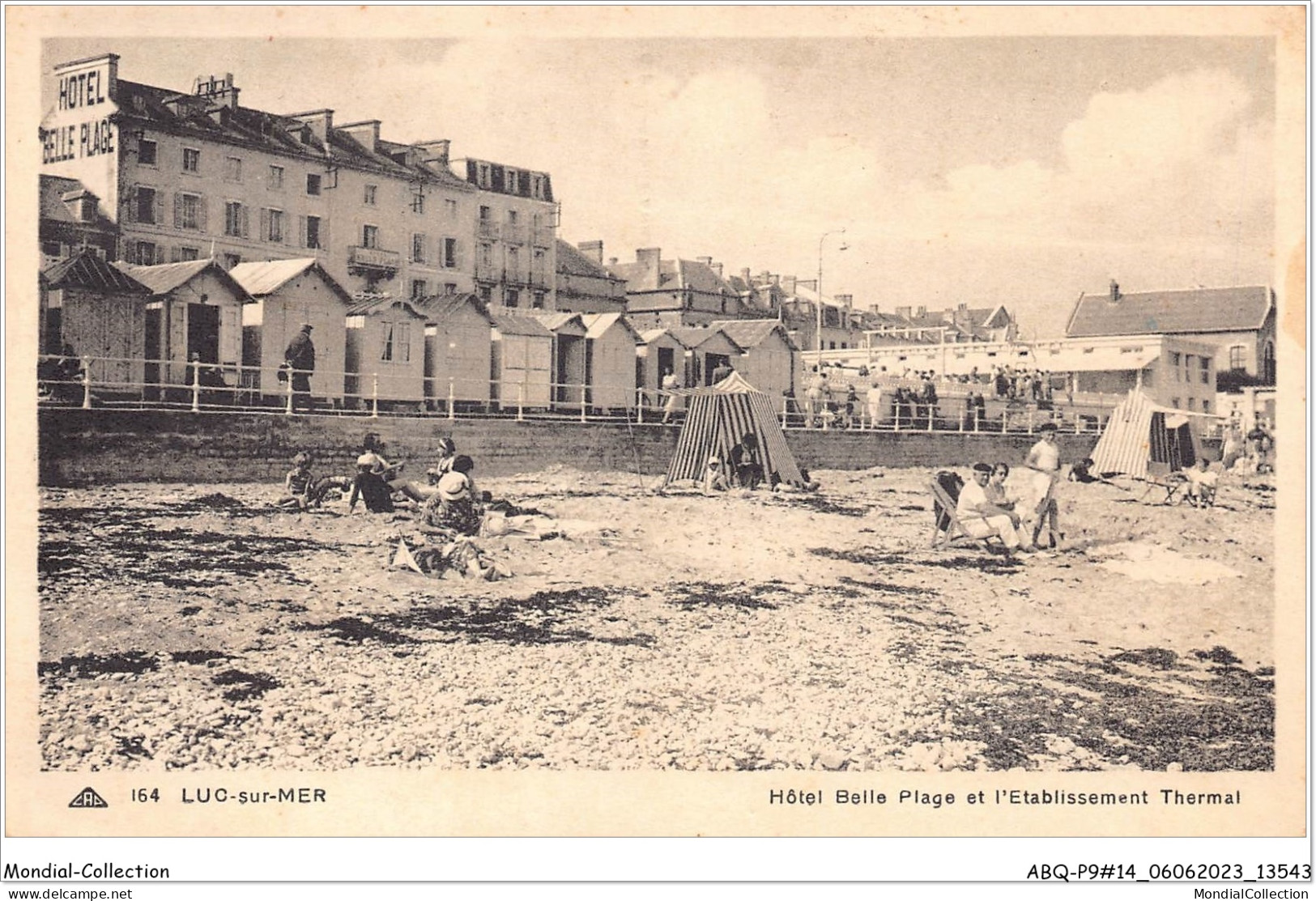 ABQP9-14-0772 - LUC-SUR-MER - Hotel Belle Plage Et L'Etablissement Thermal - Luc Sur Mer