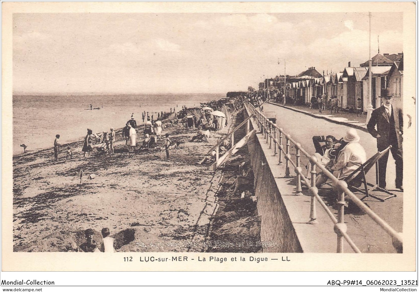 ABQP9-14-0761 - LUC-SUR-MER - La Plage Et Le Digue - Luc Sur Mer