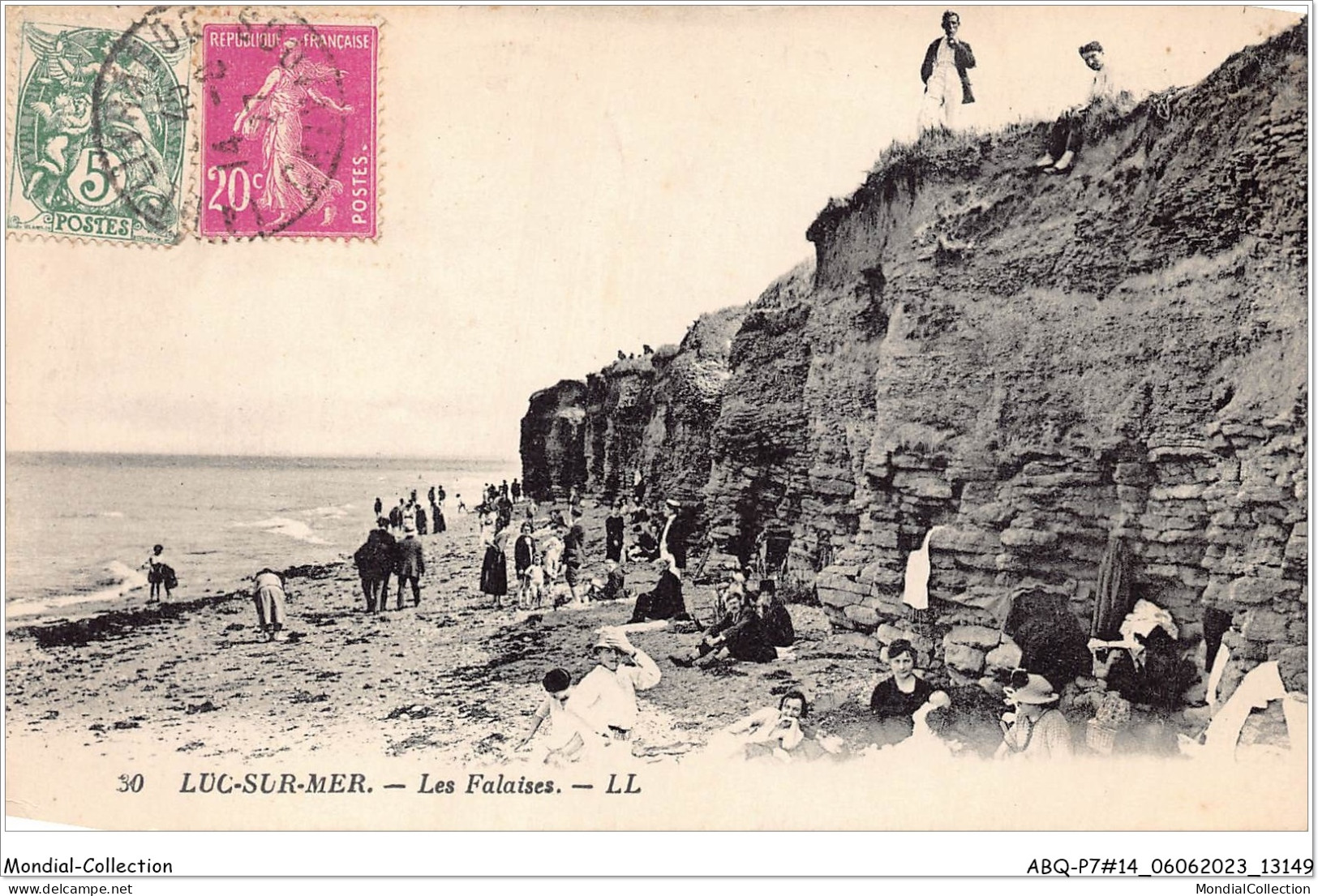 ABQP7-14-0575 - LUC-SUR-MER - Les FALAISEs - Luc Sur Mer