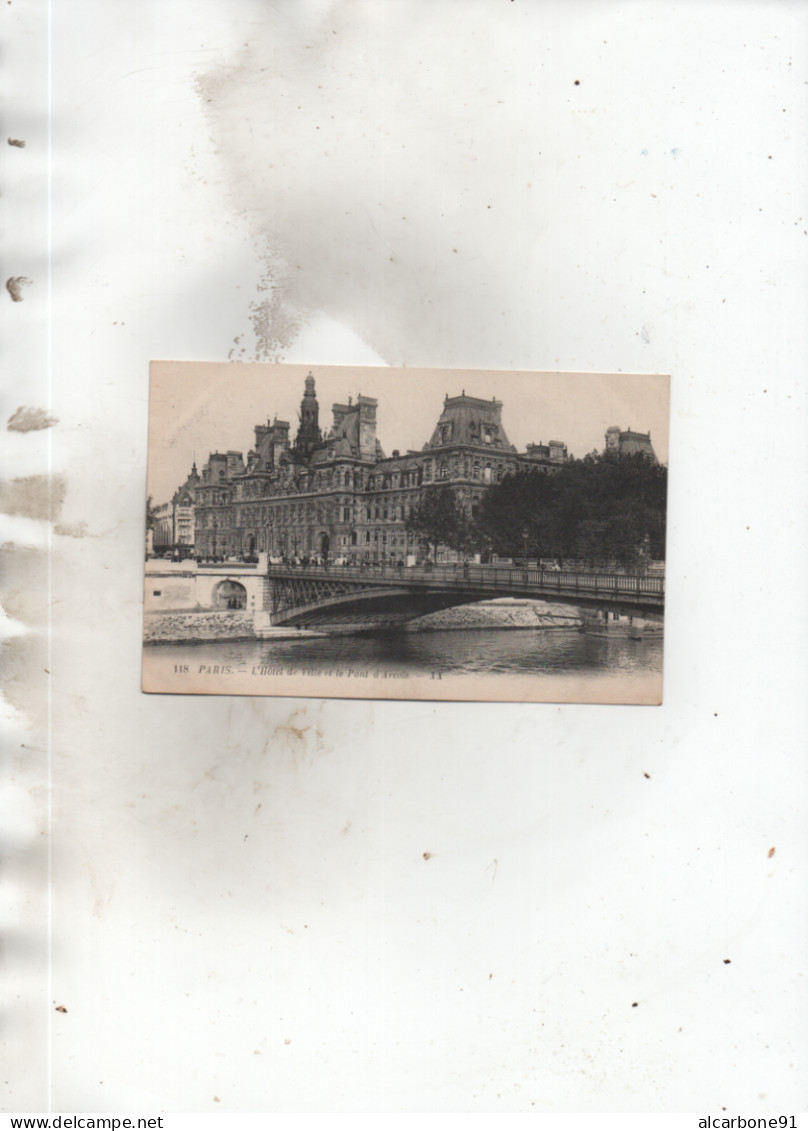 PARIS - L'Hôtel De Ville Et Le Pont D'Arcole - Arrondissement: 04