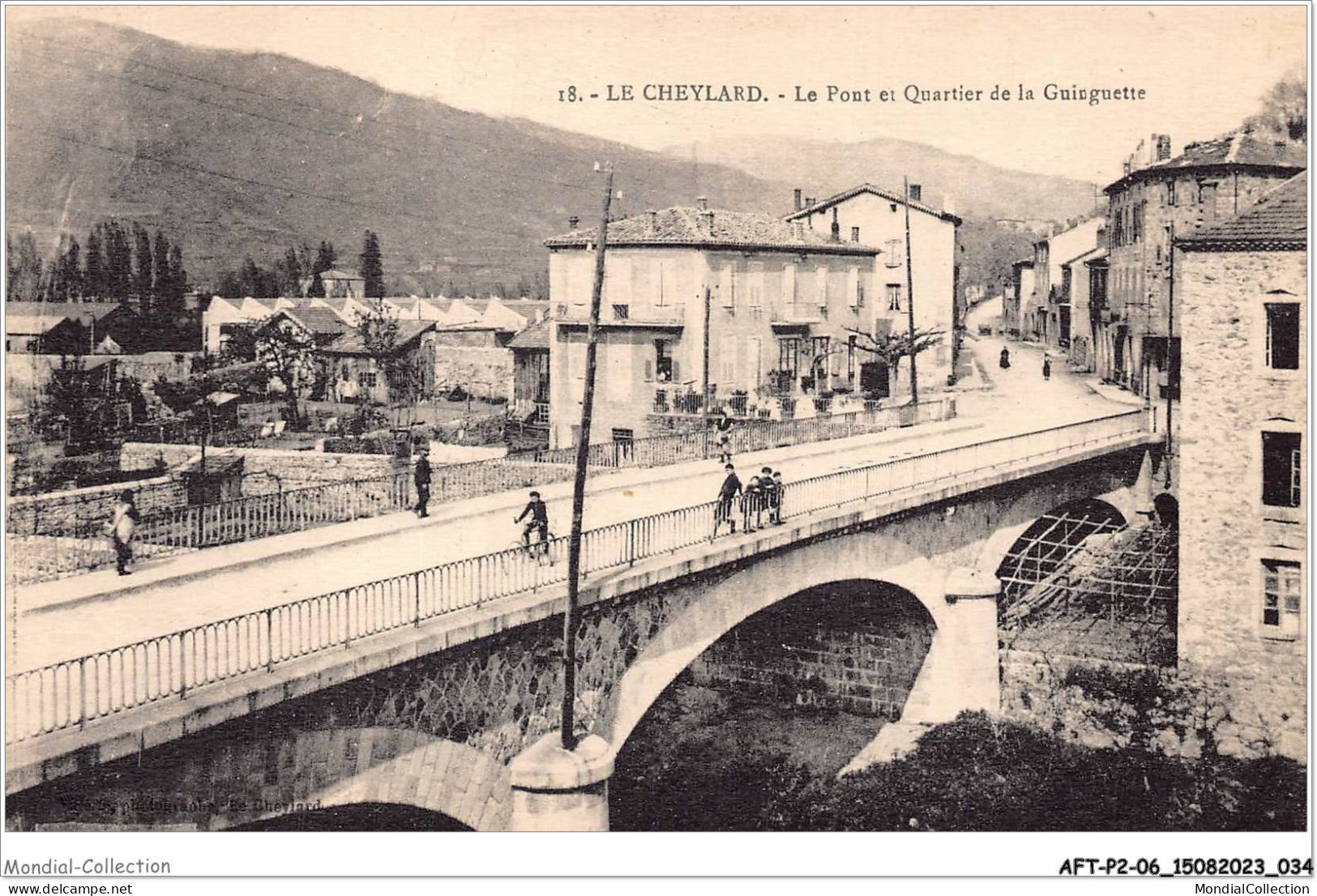 AFTP2-07-0118 - Le Cheylard - Le Pont Et Quartier De La Guinguette - Le Cheylard