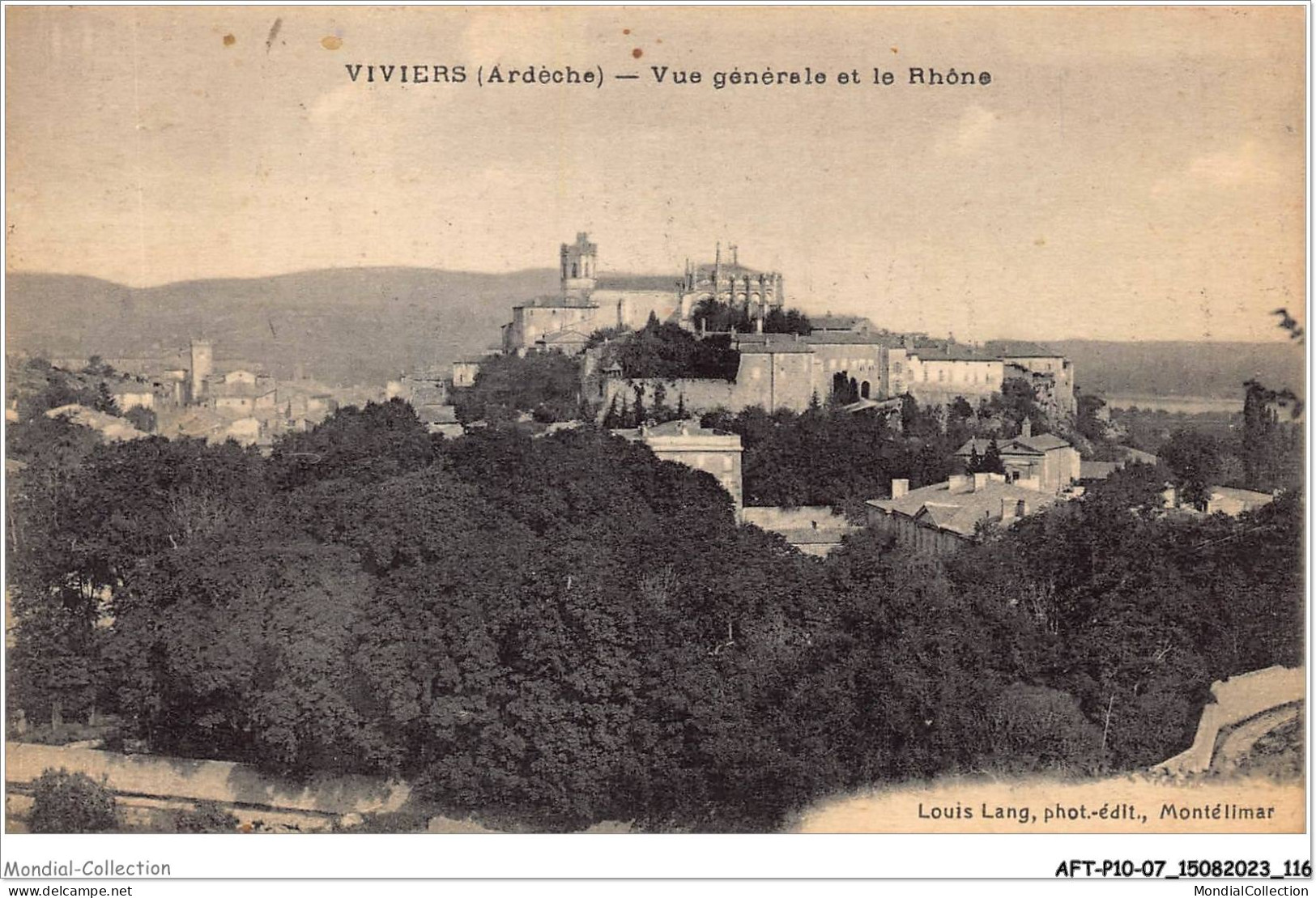 AFTP10-07-0982 - VIVIERS - Vue Générale Sur Le Rhone - Viviers