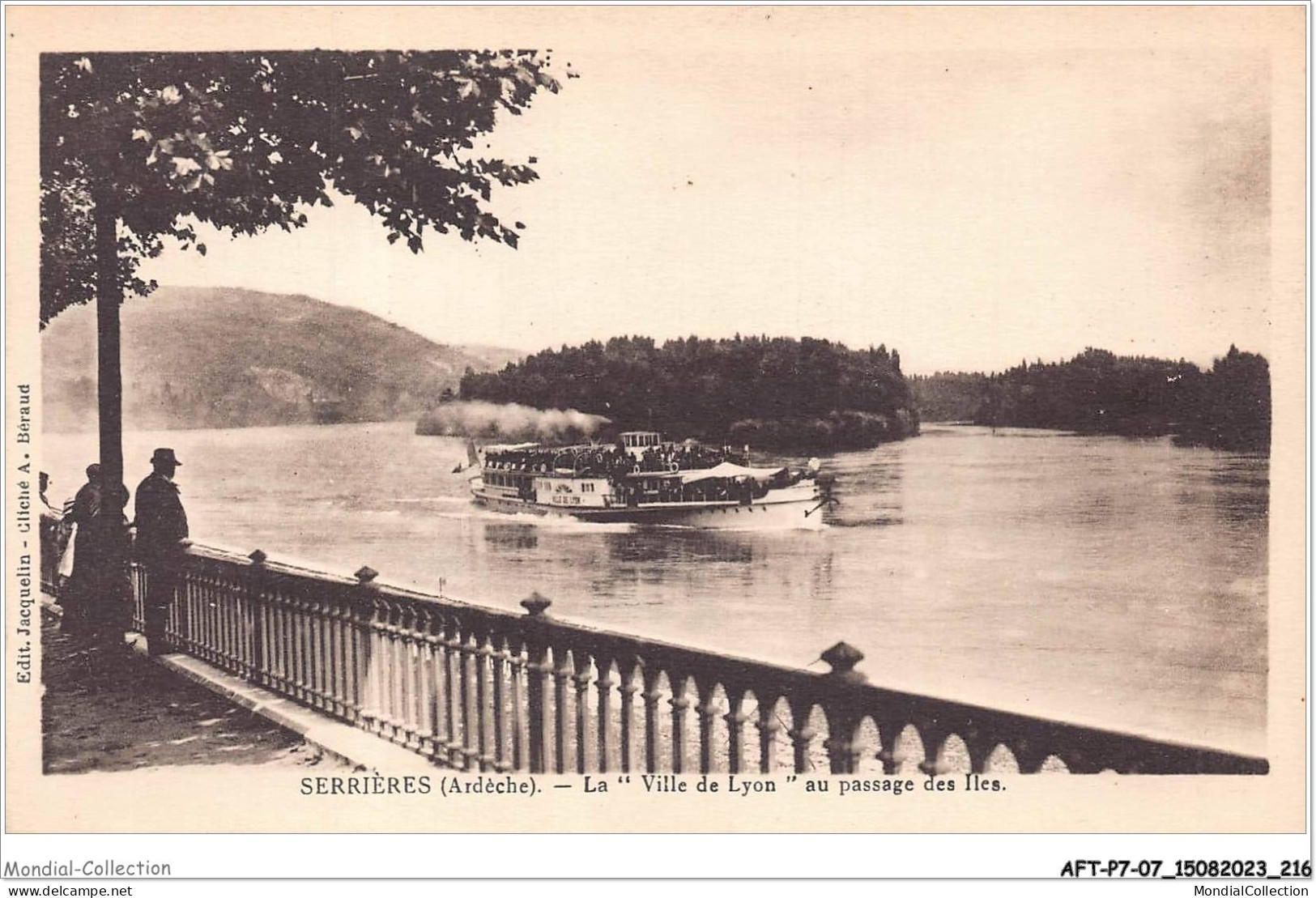 AFTP7-07-0729 - SERIERES - La Villa De Lyon Au Passage Des Iles - Serrières