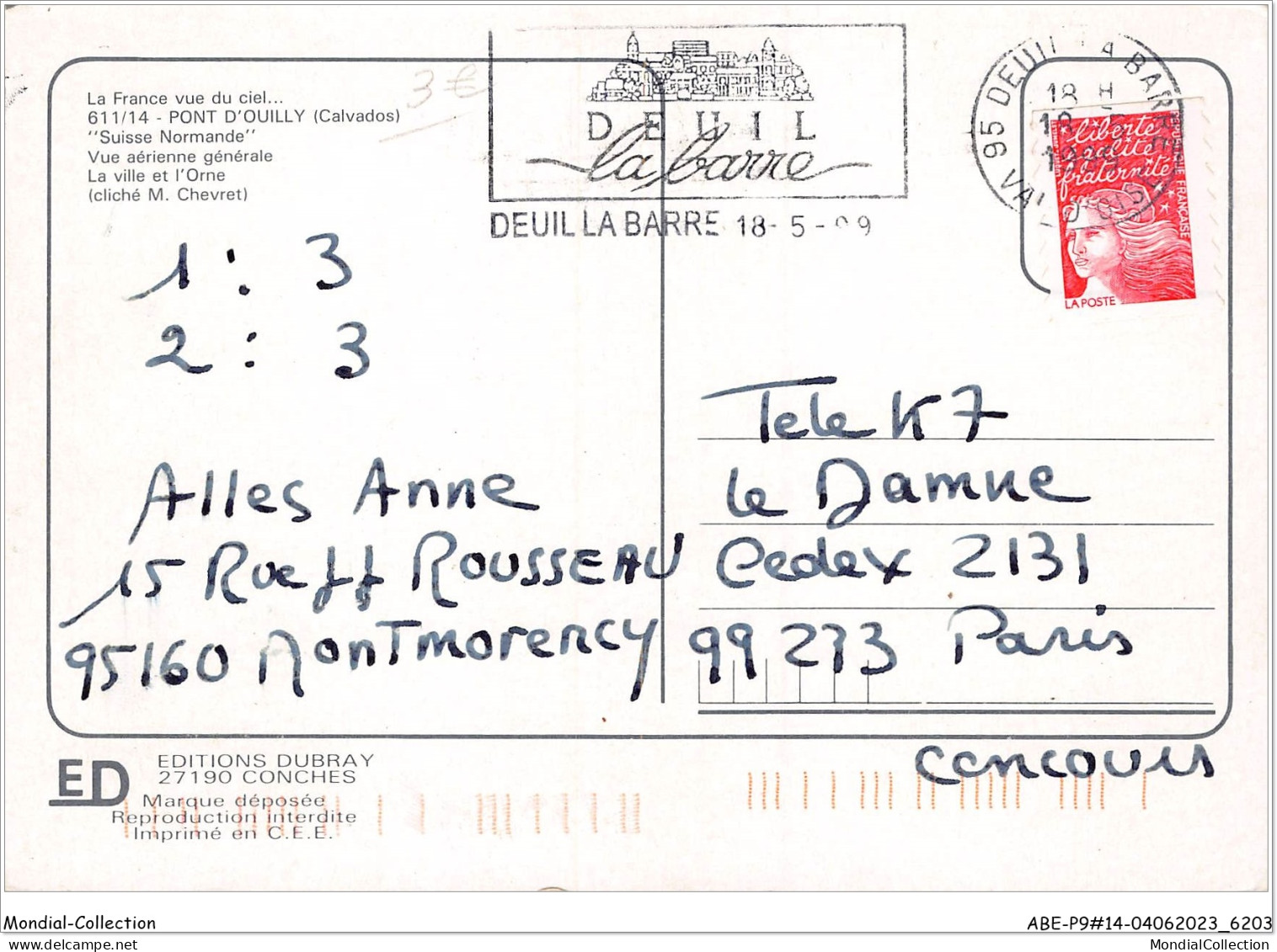 ABEP9-14-0788 - PONT-D'OULLY - Vue Aérienne Générale - La Ville Et L'Orne - Pont D'Ouilly