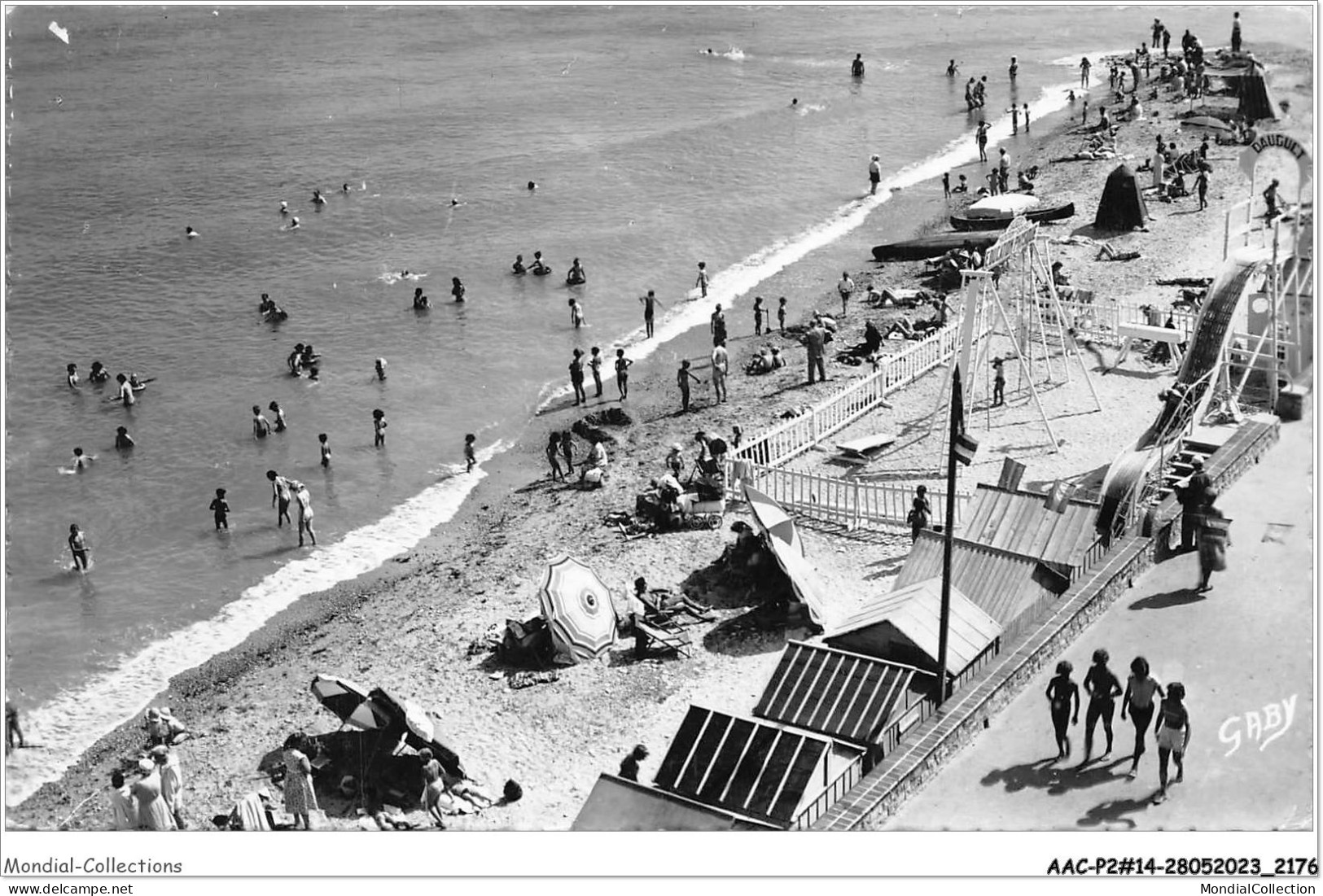 AACP2-14-0170 - SAINT-AUBIN-SUR-MER - Les Jeux Et La Plage - Saint Aubin