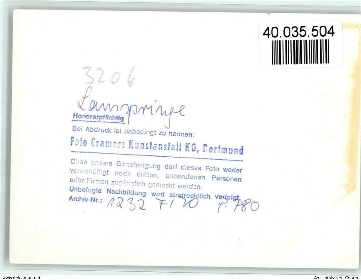 40035504 - Lamspringe - Sonstige & Ohne Zuordnung