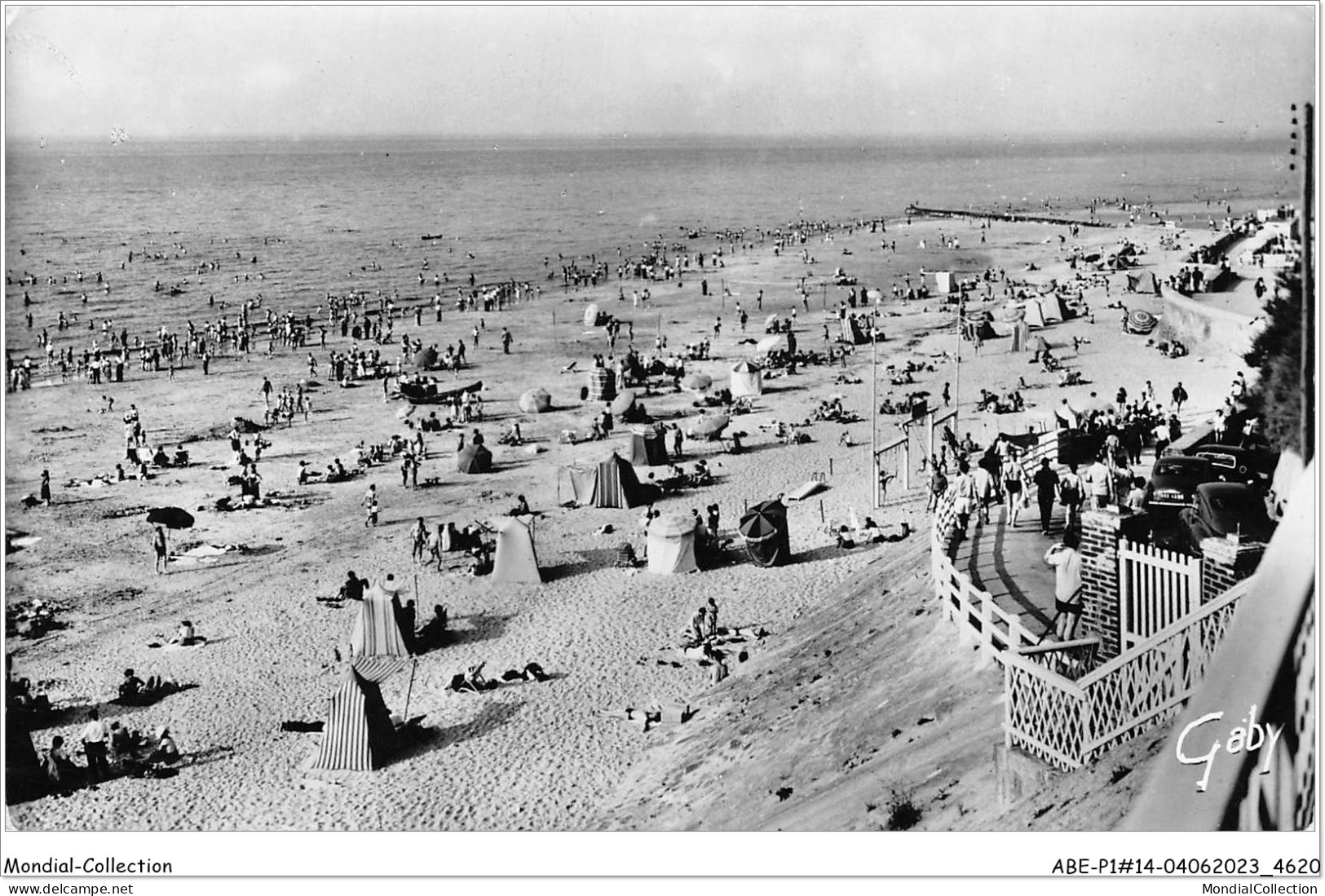 ABEP1-14-0029 - VILLERVILLE-SUR-MER - La Plage à L'Heure Du Bain - Villerville