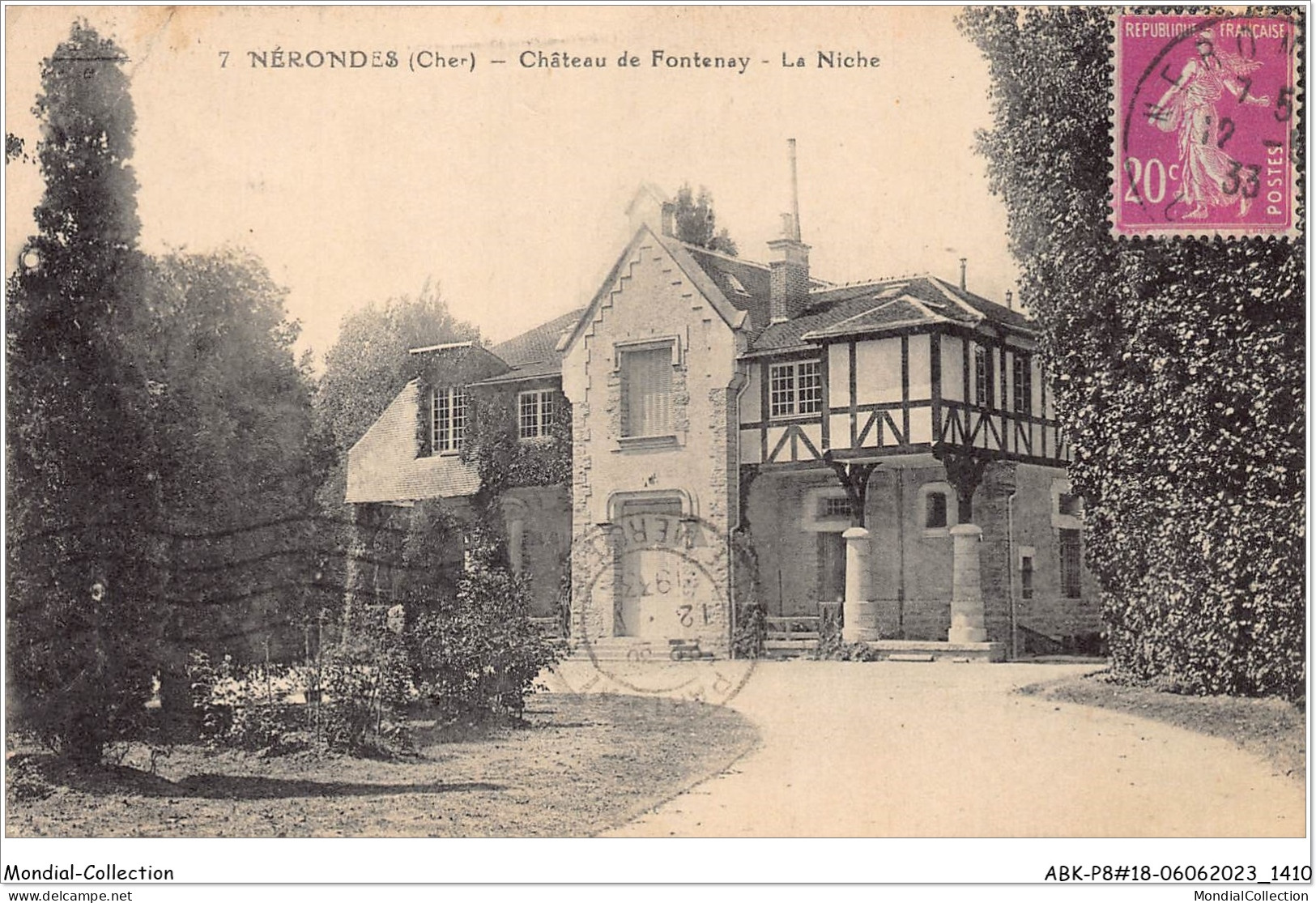 ABKP8-18-0706 - NERONDES - Chateau De Fontenay - La Niche - Nérondes