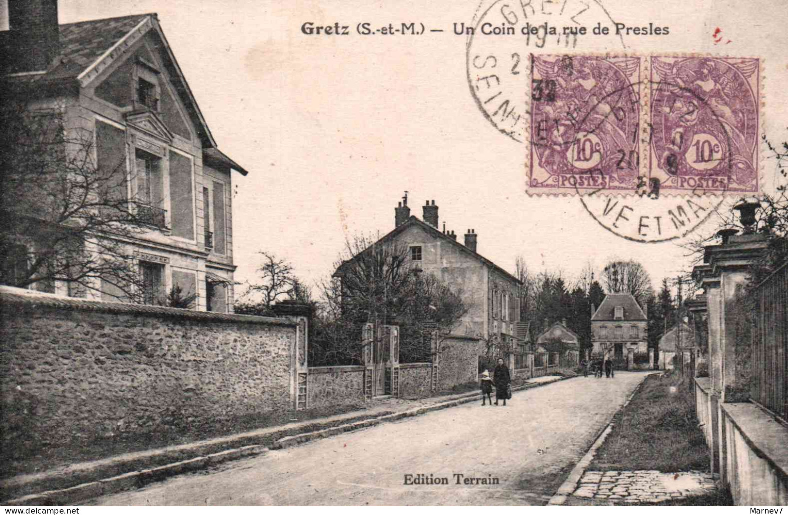 77 Seine Et Marne - CPA - GRETZ - Un Coin De La Rue De Presles - - 1932 - Gretz Armainvilliers