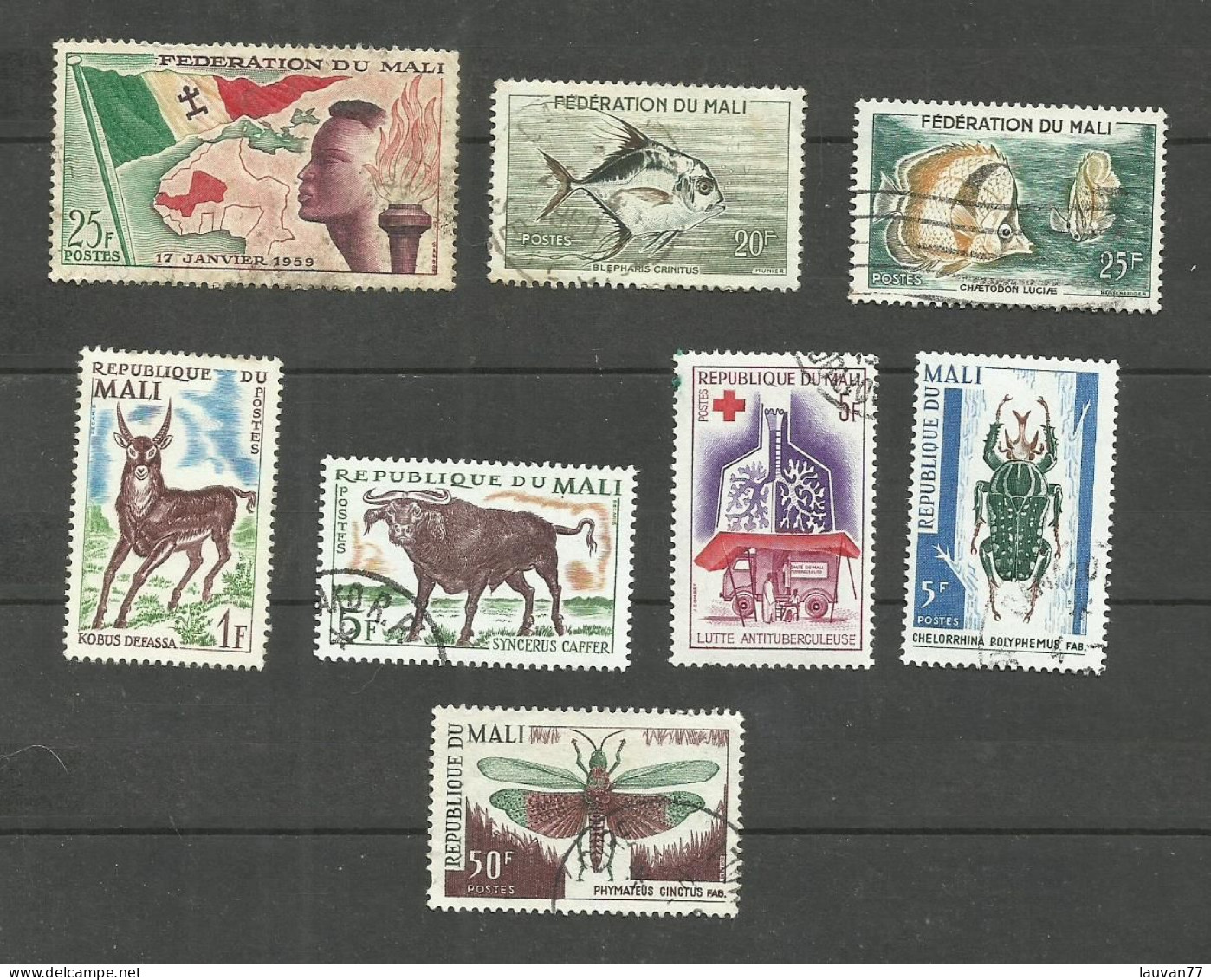 MALI N°1, 5, 6, 71, 72, 79, 101, 103 Cote 4.15€ - Malí (1959-...)