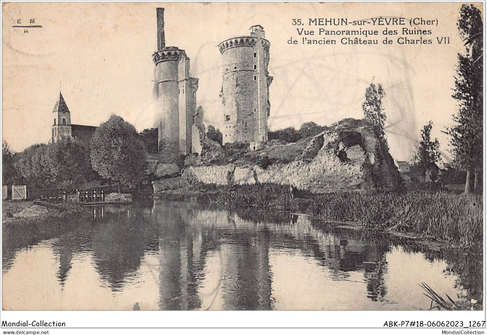 ABKP7-18-0635 - MEHUN-SUR-YEVRE - Vue Panoramique Des Ruines De L"Ancien Chateau De Charles Vii - Mehun-sur-Yèvre