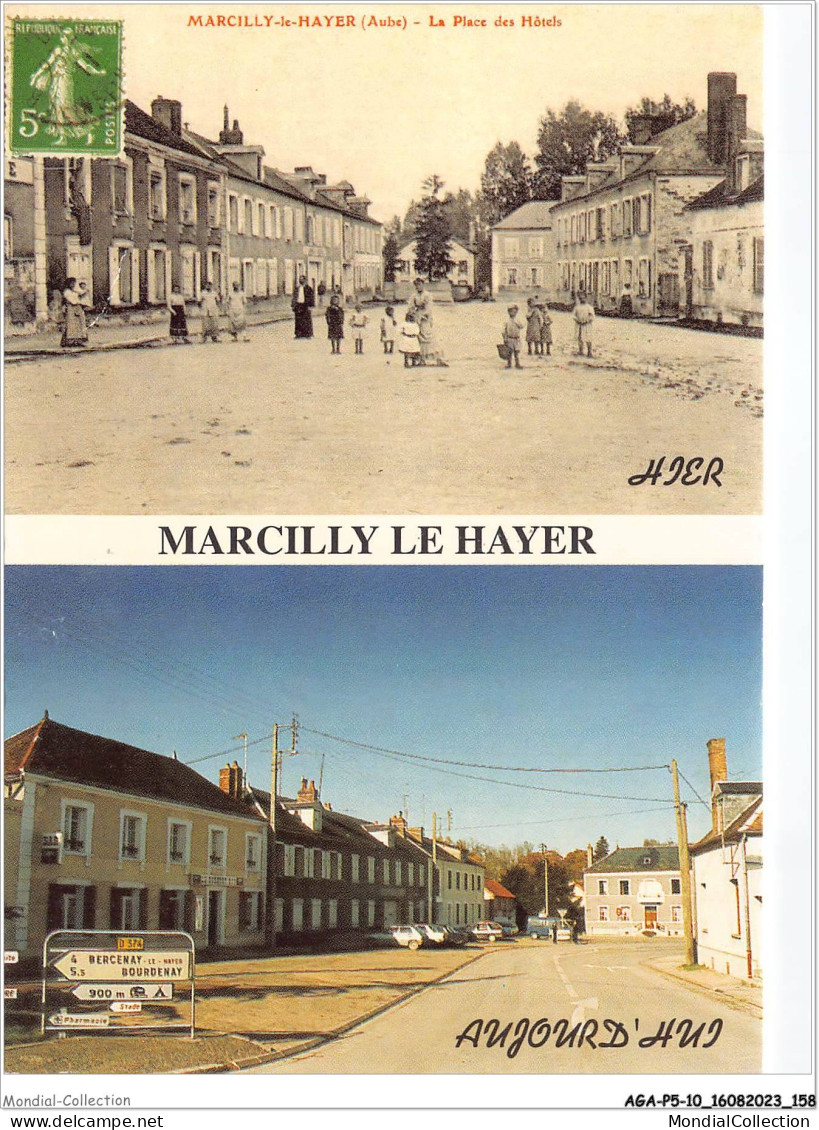 AGAP5-10-0440 - MARCILLY LE HAYER - La Place Des Hôtels  - Marcilly