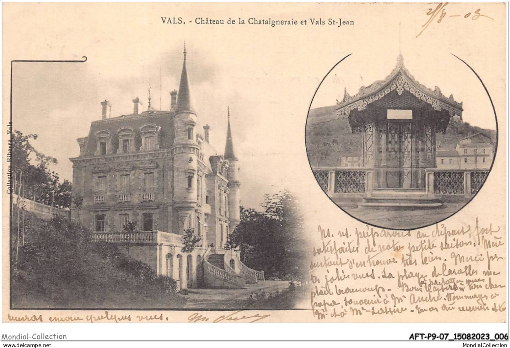 AFTP9-07-0825 - VALS-LES-BAINS - Chateau De La Chataigneraie Et Vals St-jean - Vals Les Bains