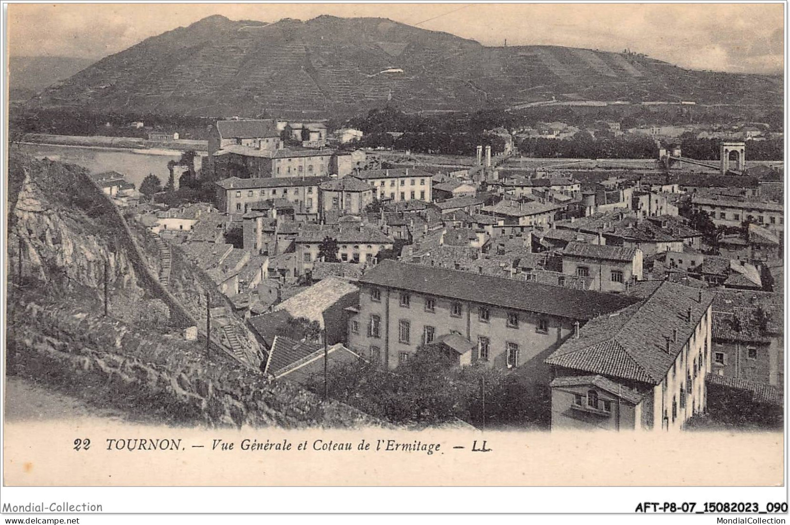 AFTP8-07-0786 - TOURNON - Vue Générale Et Chateau De L'ermitage - Tournon