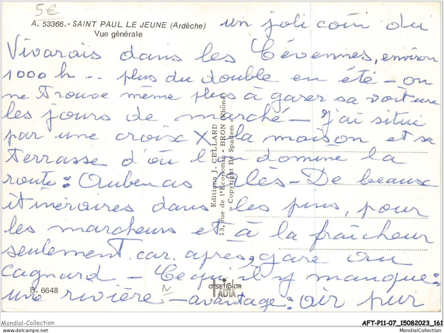 AFTP11-07-1088 - SAINT-PAUL LE JEUNE - Vue Générale - Largentiere