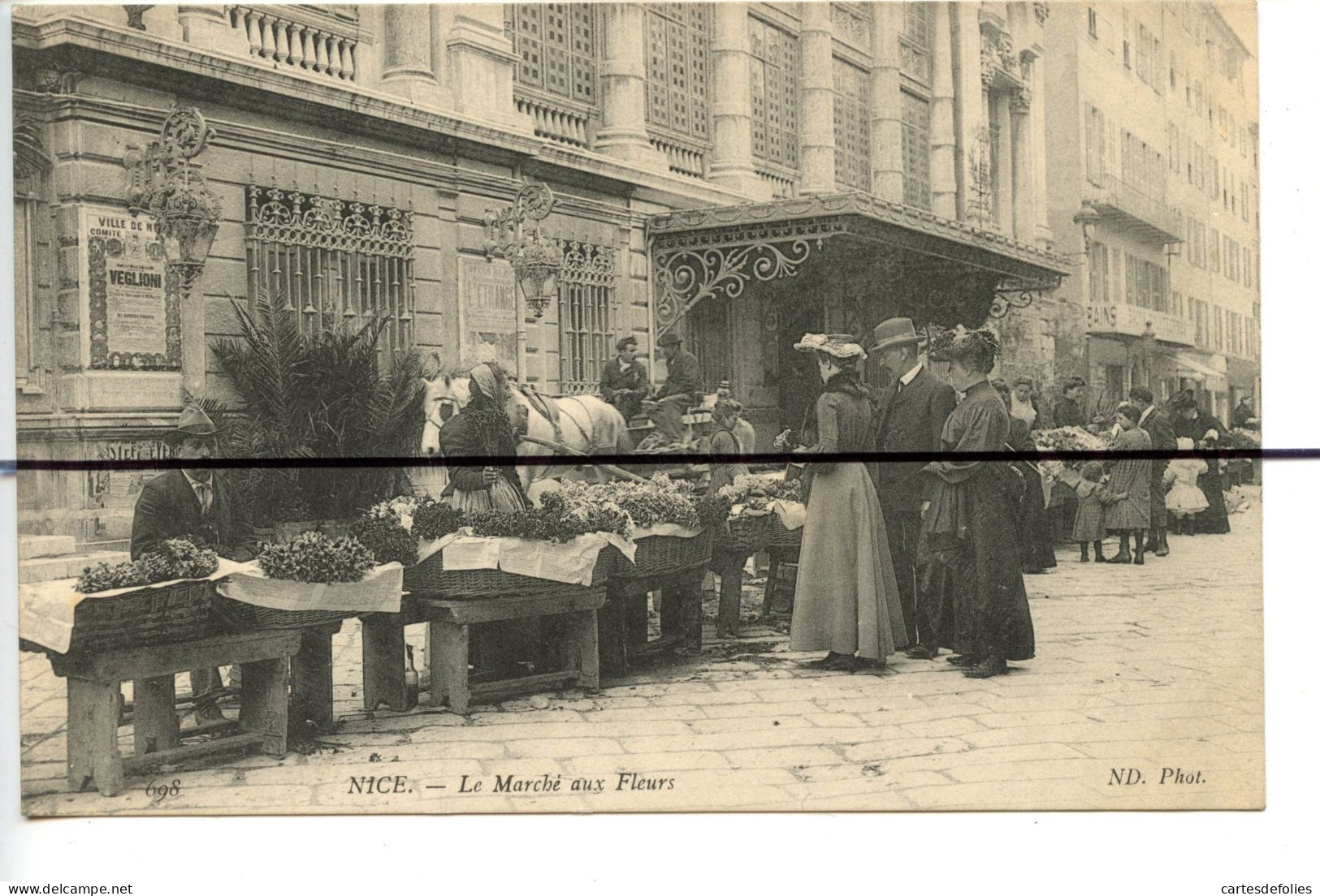 CPA . D06. Nice. Le Marché Aux Fleurs . ND Phot - Märkte