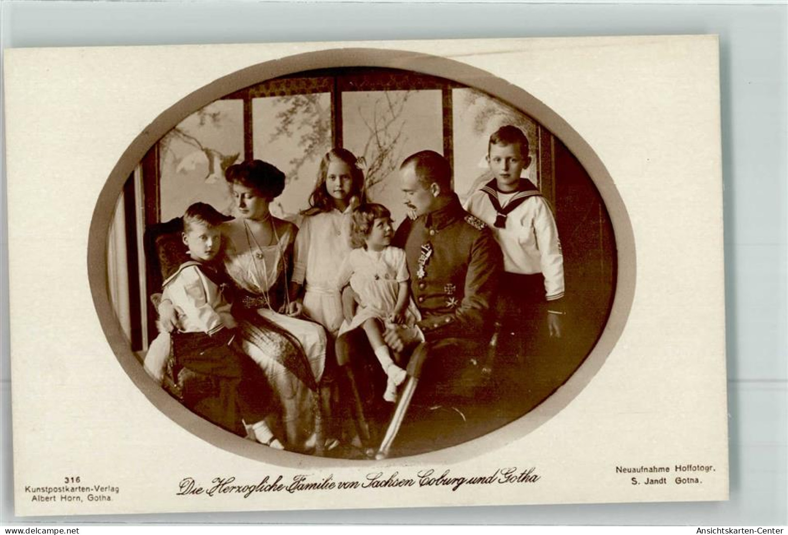 13277804 - Familie Herzogpaar  Sachsen Coburg Und Gotha AK - Königshäuser