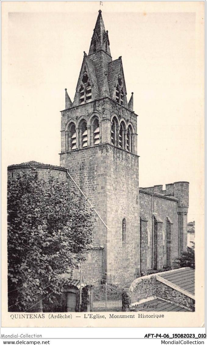 AFTP4-07-0327 - QUITENAS - L'église Monuments Historique - Tournon