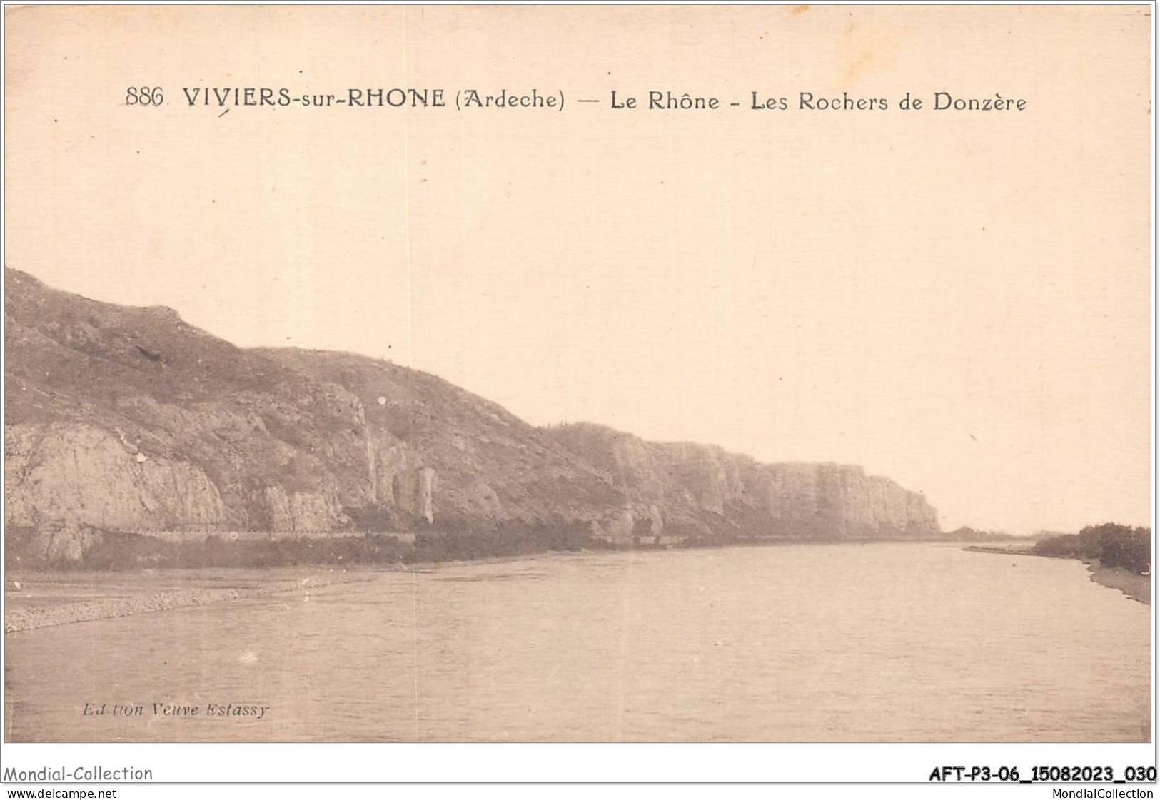 AFTP3-07-0222 - LA VOULTE-SUR-RHONE - Le Rhone - Les Rochers De Donzère - La Voulte-sur-Rhône