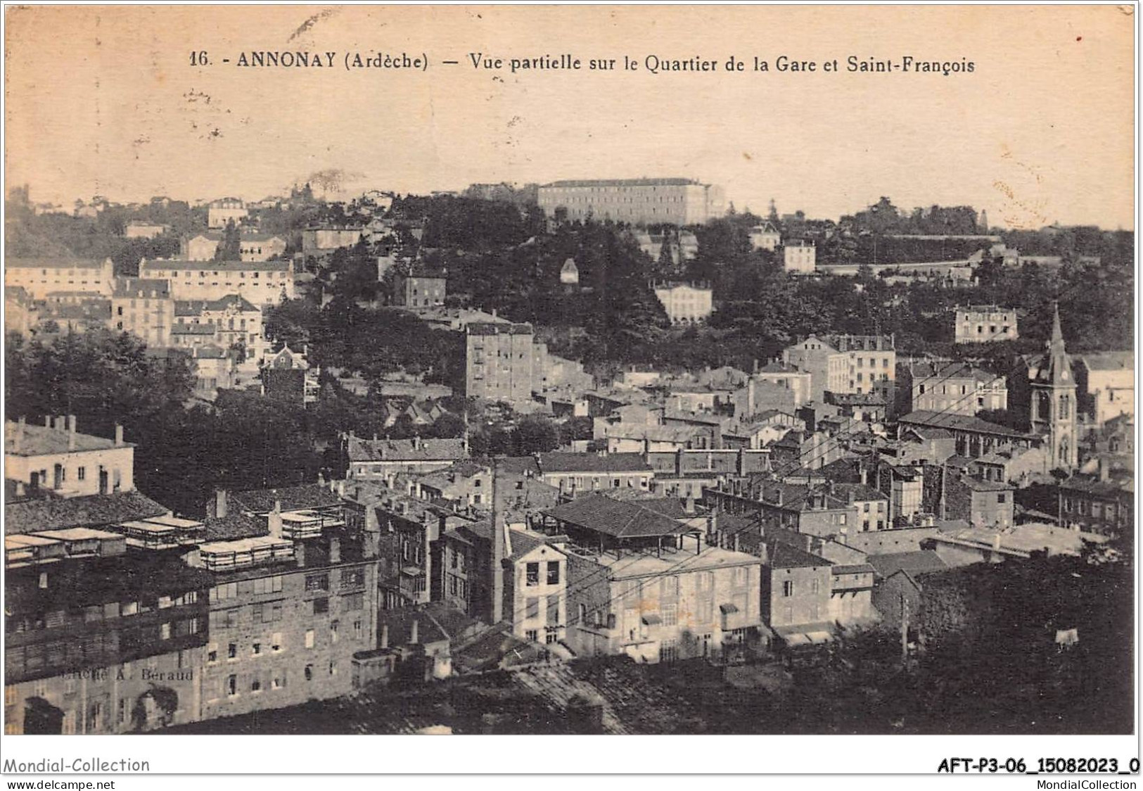 AFTP3-07-0207 - ANNONAY - Vue Partielle Sue Le Quartier De La Gare Et Saint Francois - Annonay