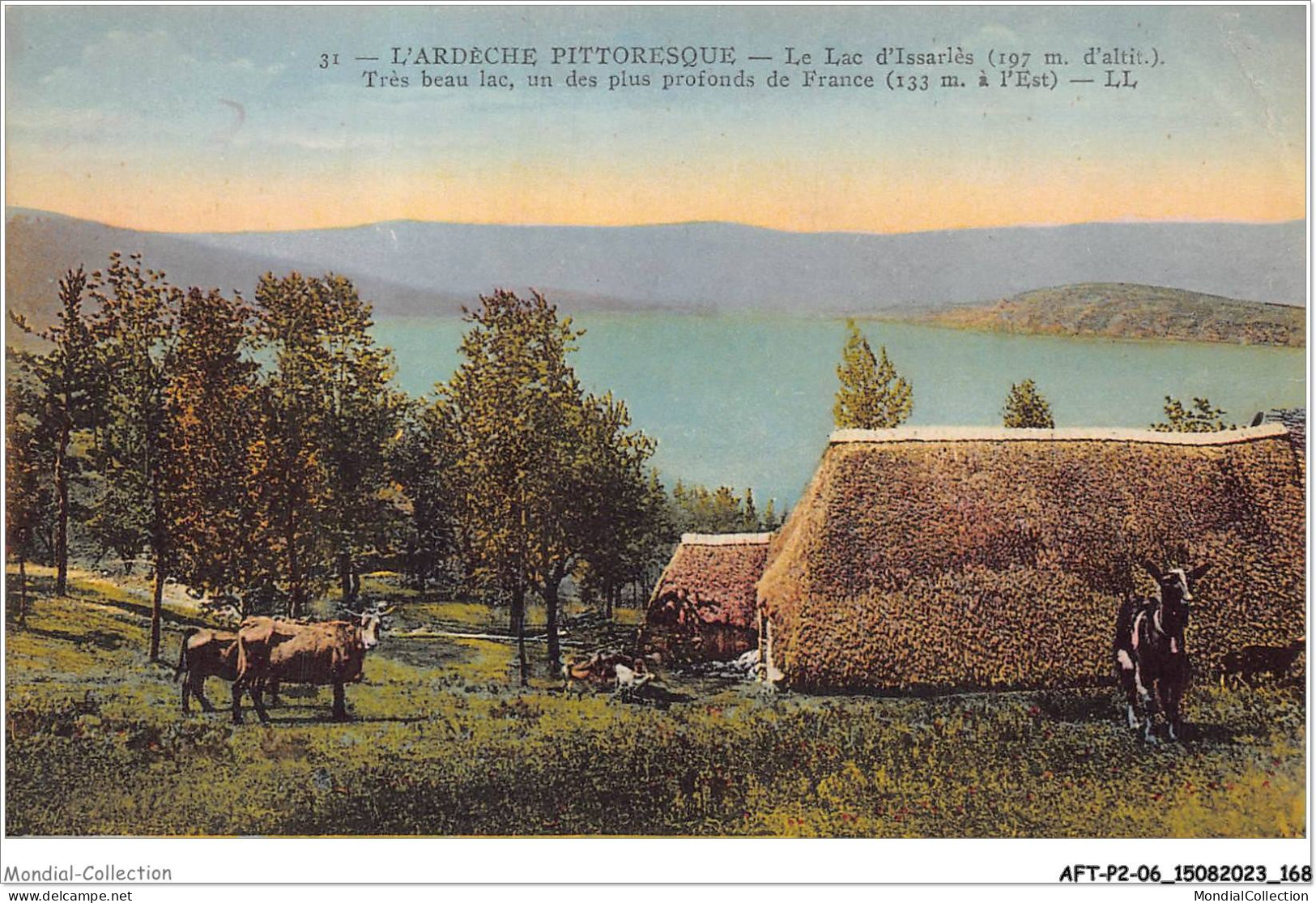 AFTP2-07-0185 - Le Lac D'issarlès - Très Beau Lac Un Des Plus Profonds De France - Largentiere