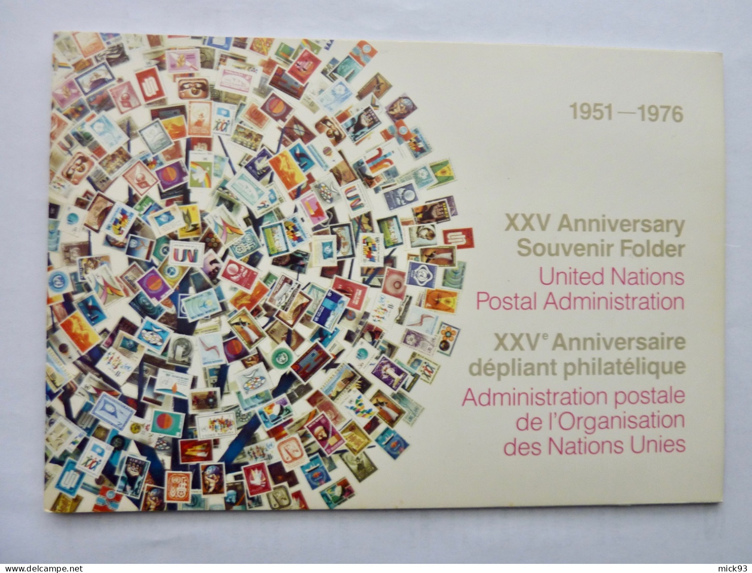 United Nations NY 1951-1976 Document Philatélique - Covers & Documents