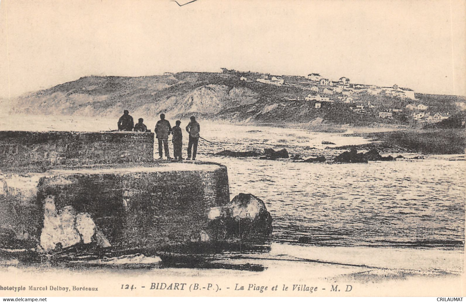 64-BIDART-LA PLAGE-ANIMEE-N°6030-B/0125 - Bidart