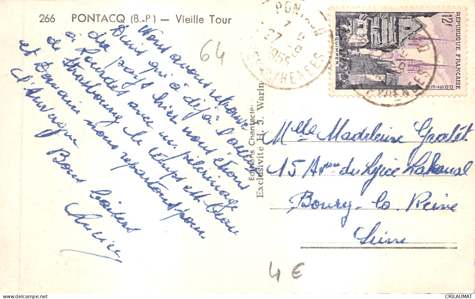 64-PONTACQ-VIEILLE TOUR-N°6030-B/0117 - Pontacq