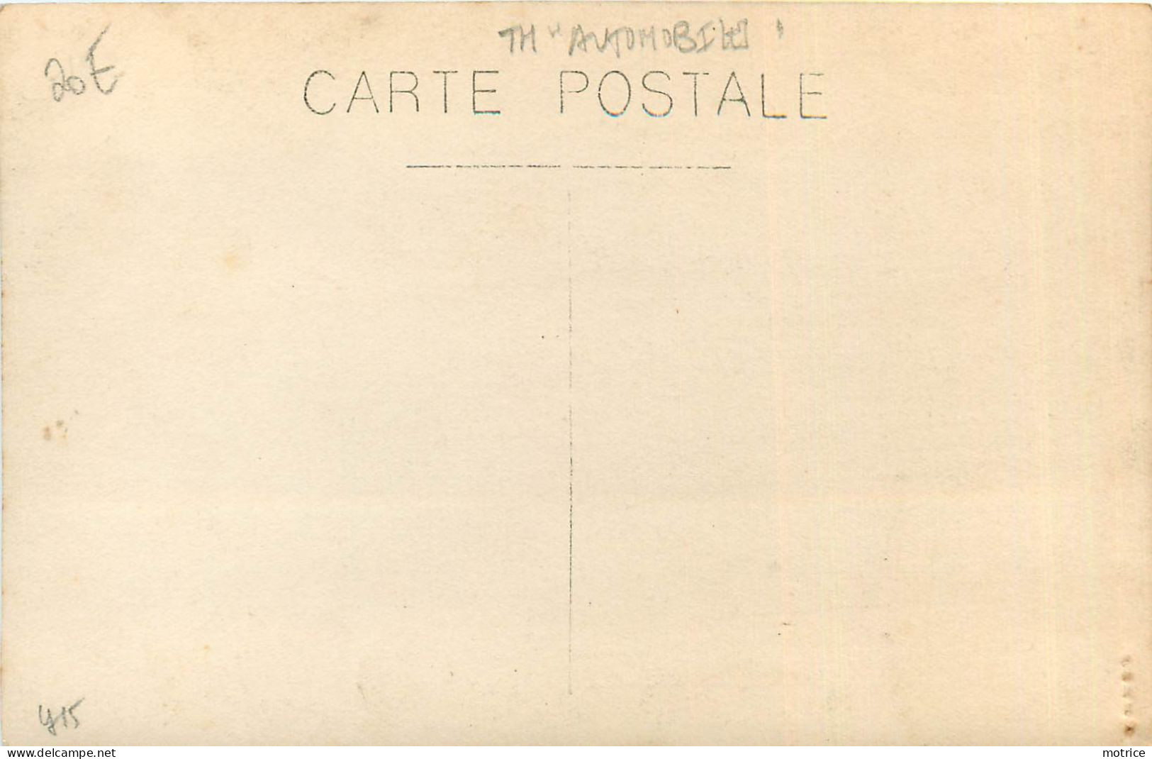 CARTE PHOTO - Voiture (modèle à Identifier) . - Turismo