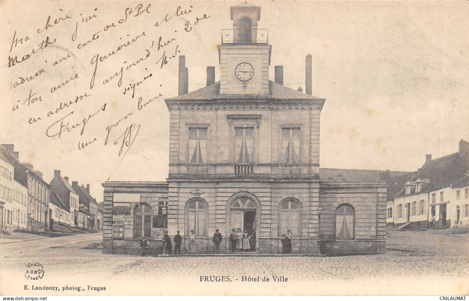 62-FRUGES-HOTEL DE VILLE-N°6030-A/0127 - Fruges