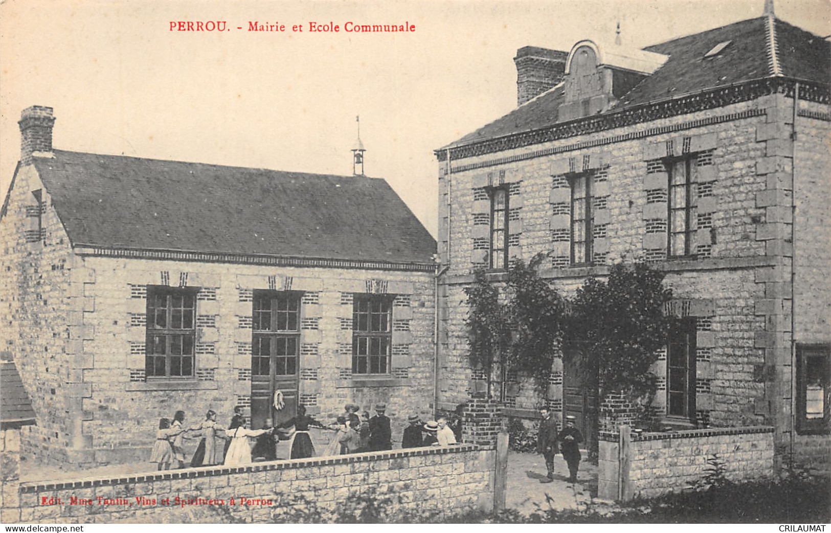 61-PERROU-MAIRIE ET ECOLE COMMUNALE-N°6030-A/0027 - Autres & Non Classés